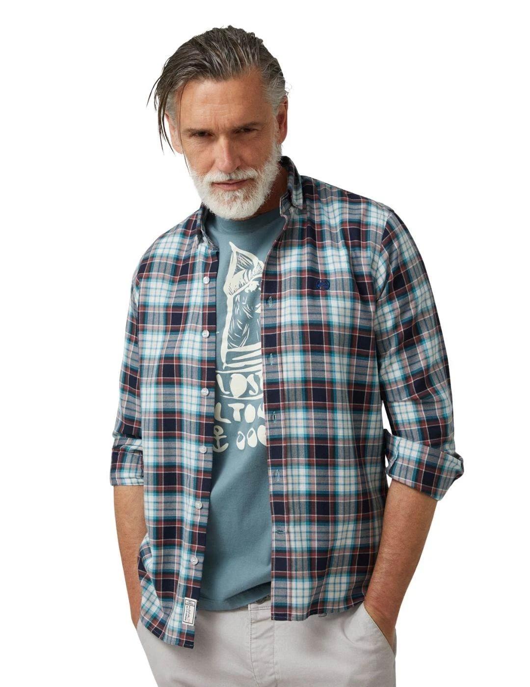 Altonadock Camisa Azul de cuadros