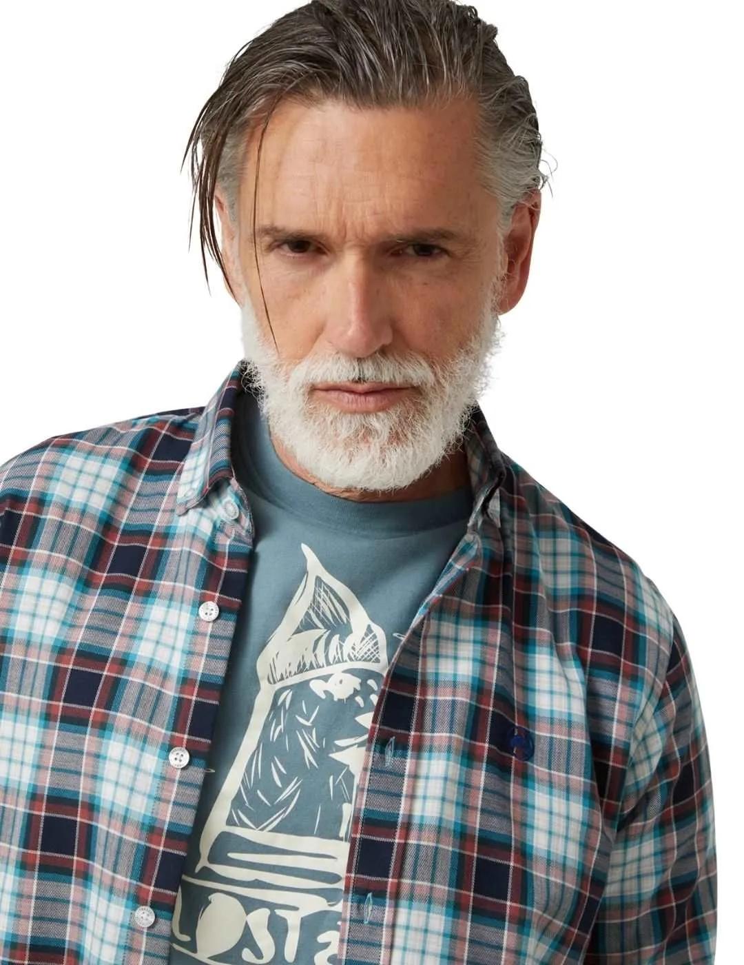 Altonadock Camisa Azul de cuadros