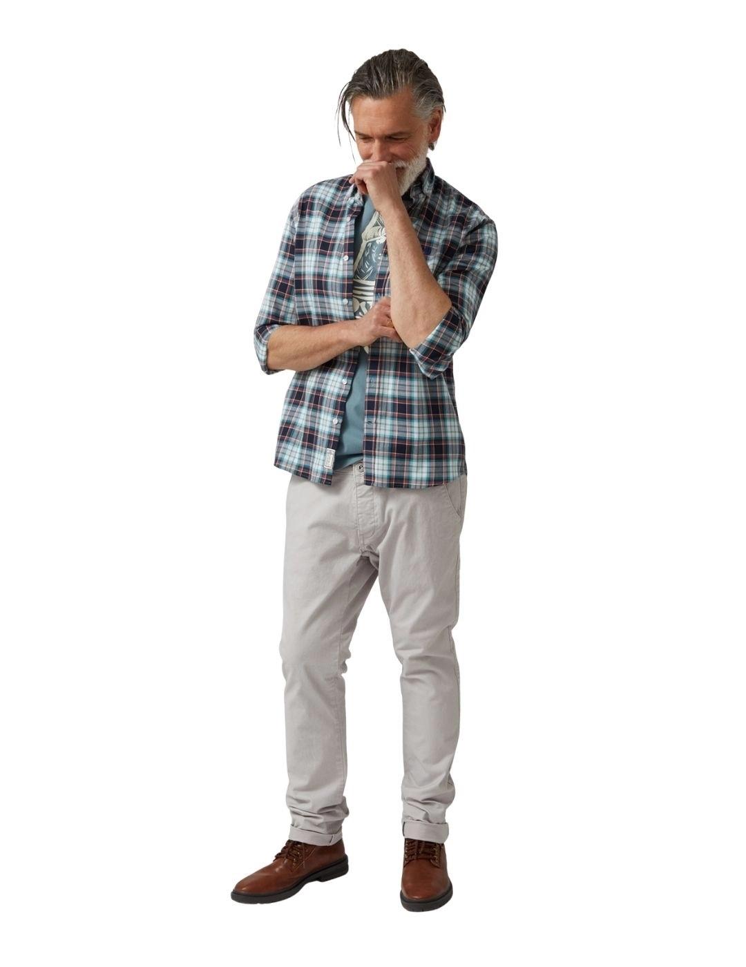 Altonadock Camisa Azul de cuadros