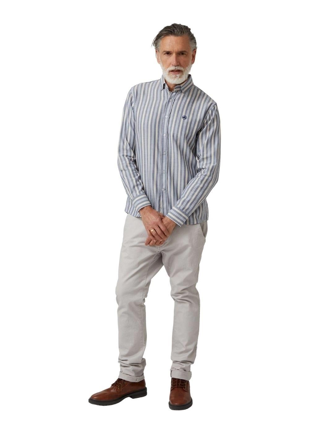 Altonadock Camisa Azul de rayas