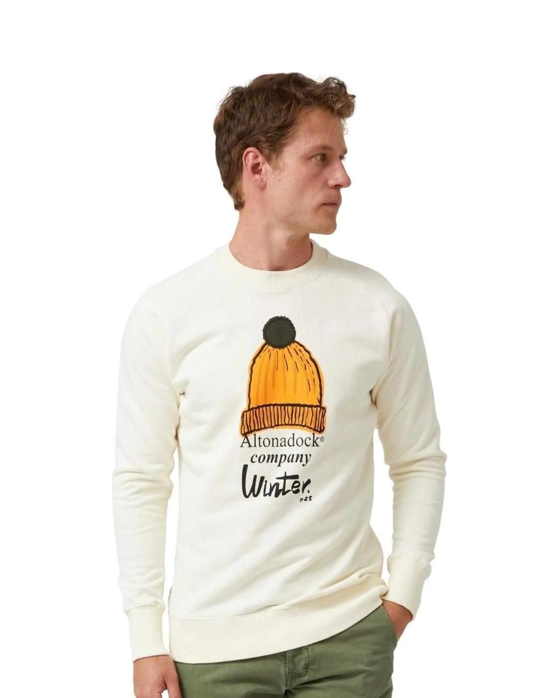 Altonadock Sudadera Crudo dibujo casco