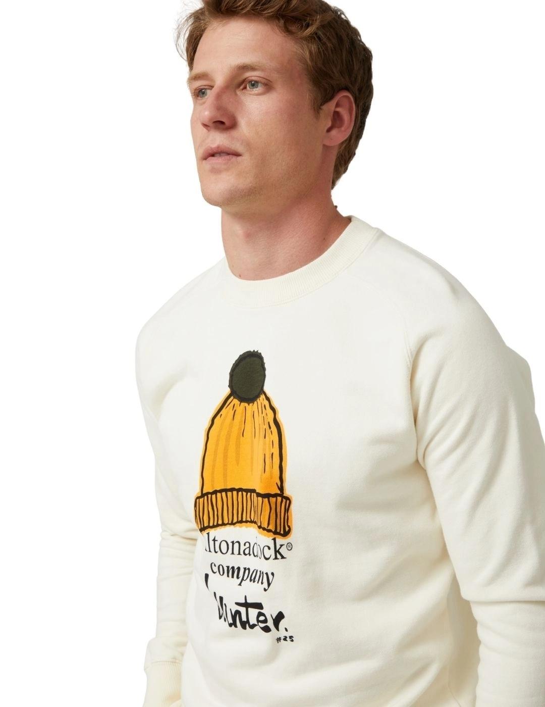 Altonadock Sudadera Crudo dibujo gorro