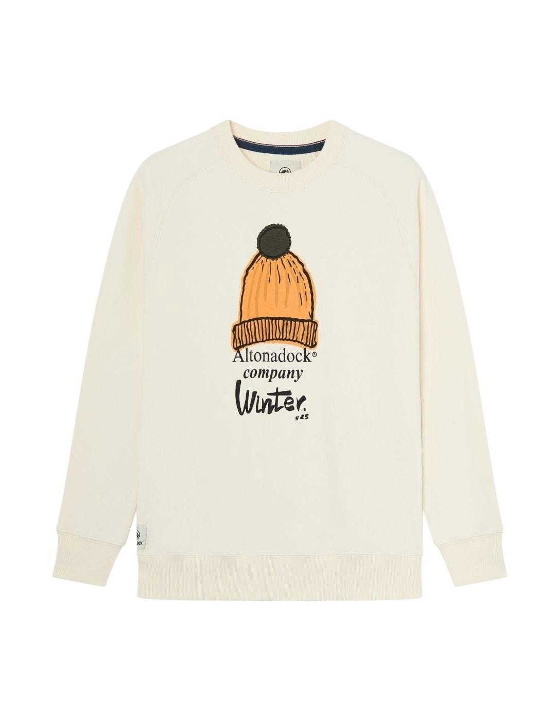 Altonadock Sudadera Crudo dibujo gorro