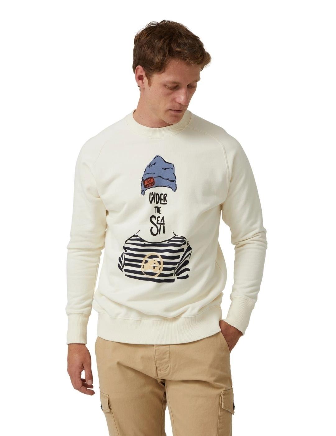 Altonadock Sudadera Crudo dibujo casco