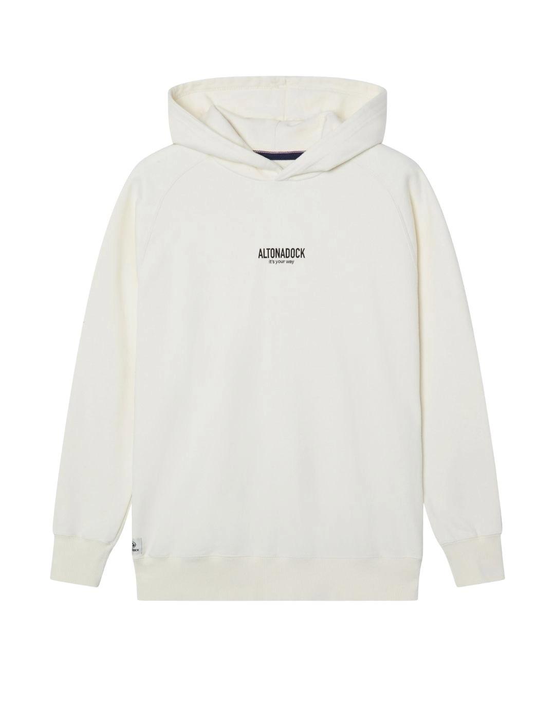 Altonadock Sudadera Crudo con capucha