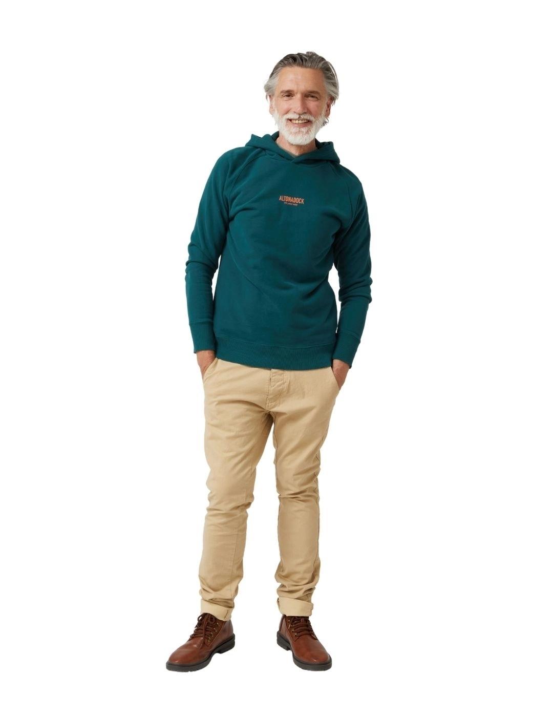 Altonadock Sudadera Verde oscuro con capucha