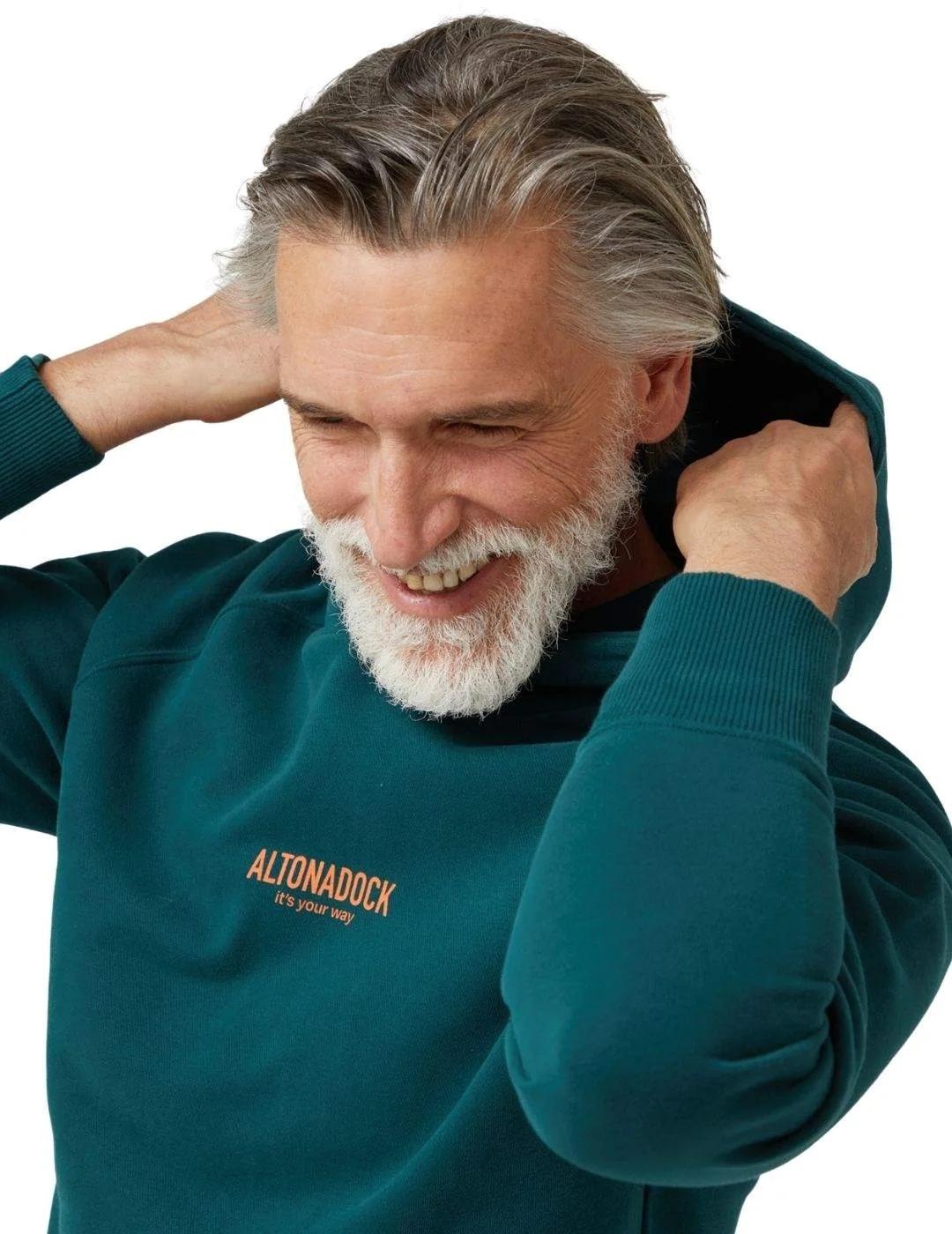 Altonadock Sudadera Verde oscuro con capucha