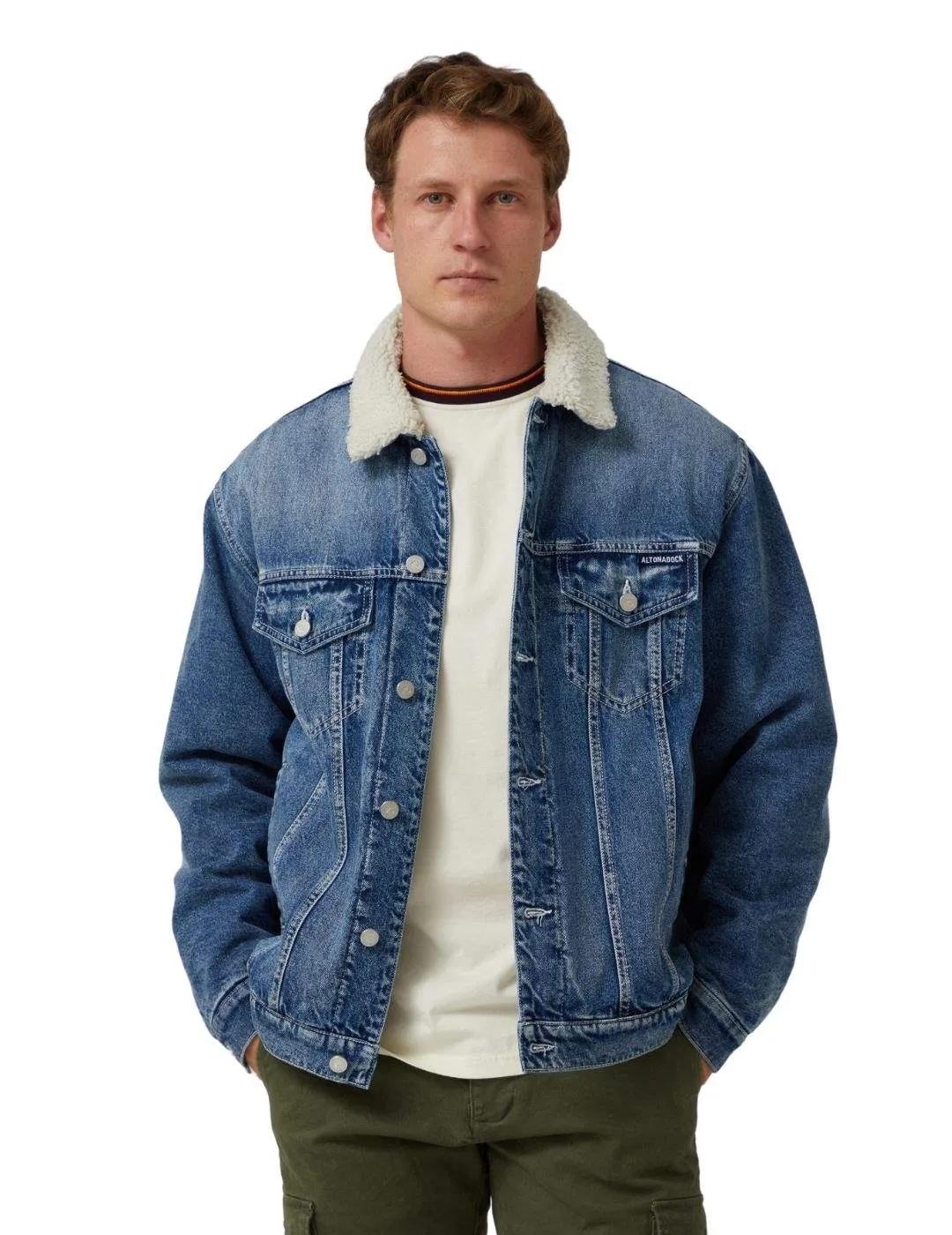 Altonadock Chaqueta Vaquera Azul con borreguillo