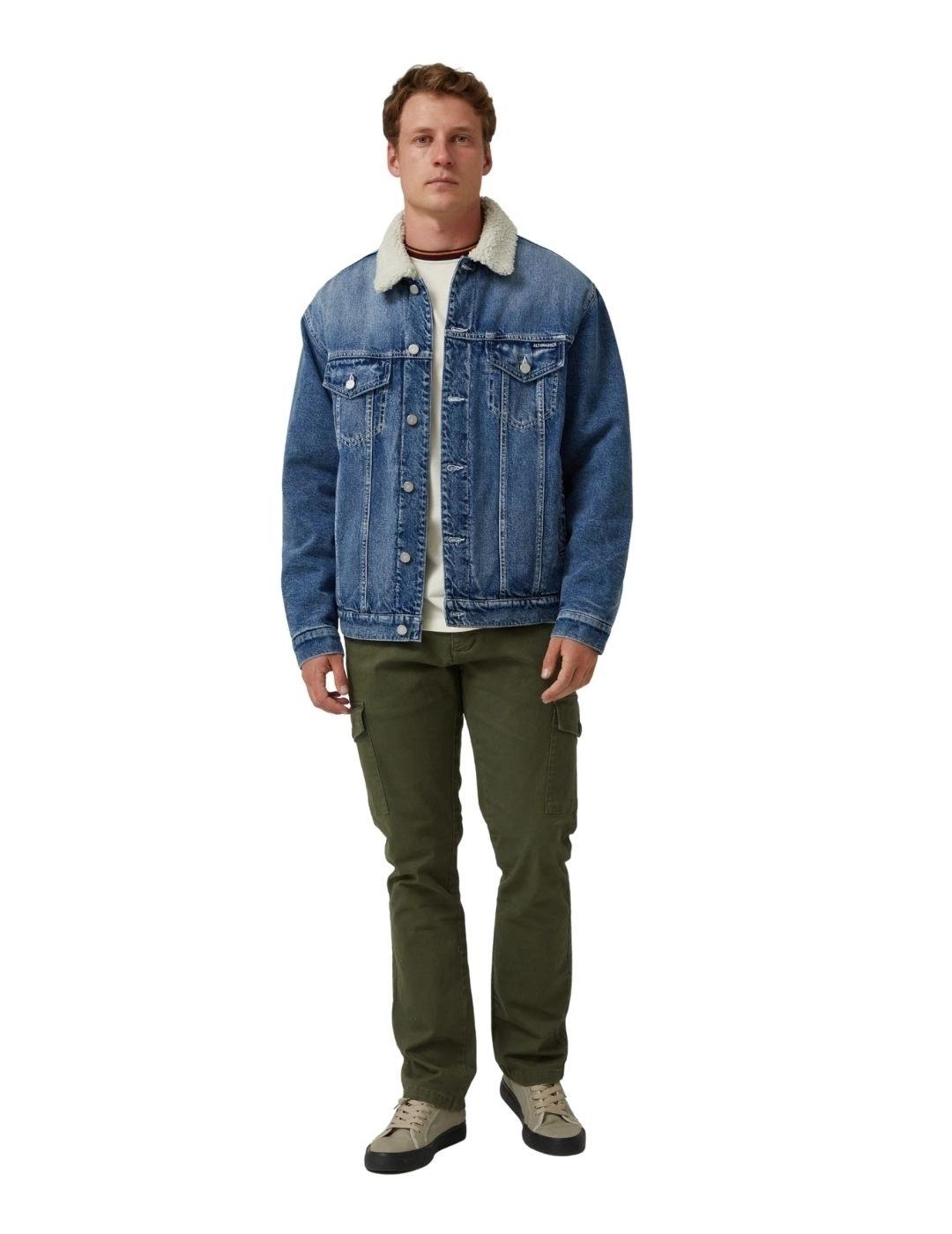 Altonadock Chaqueta Vaquera Azul con borreguillo