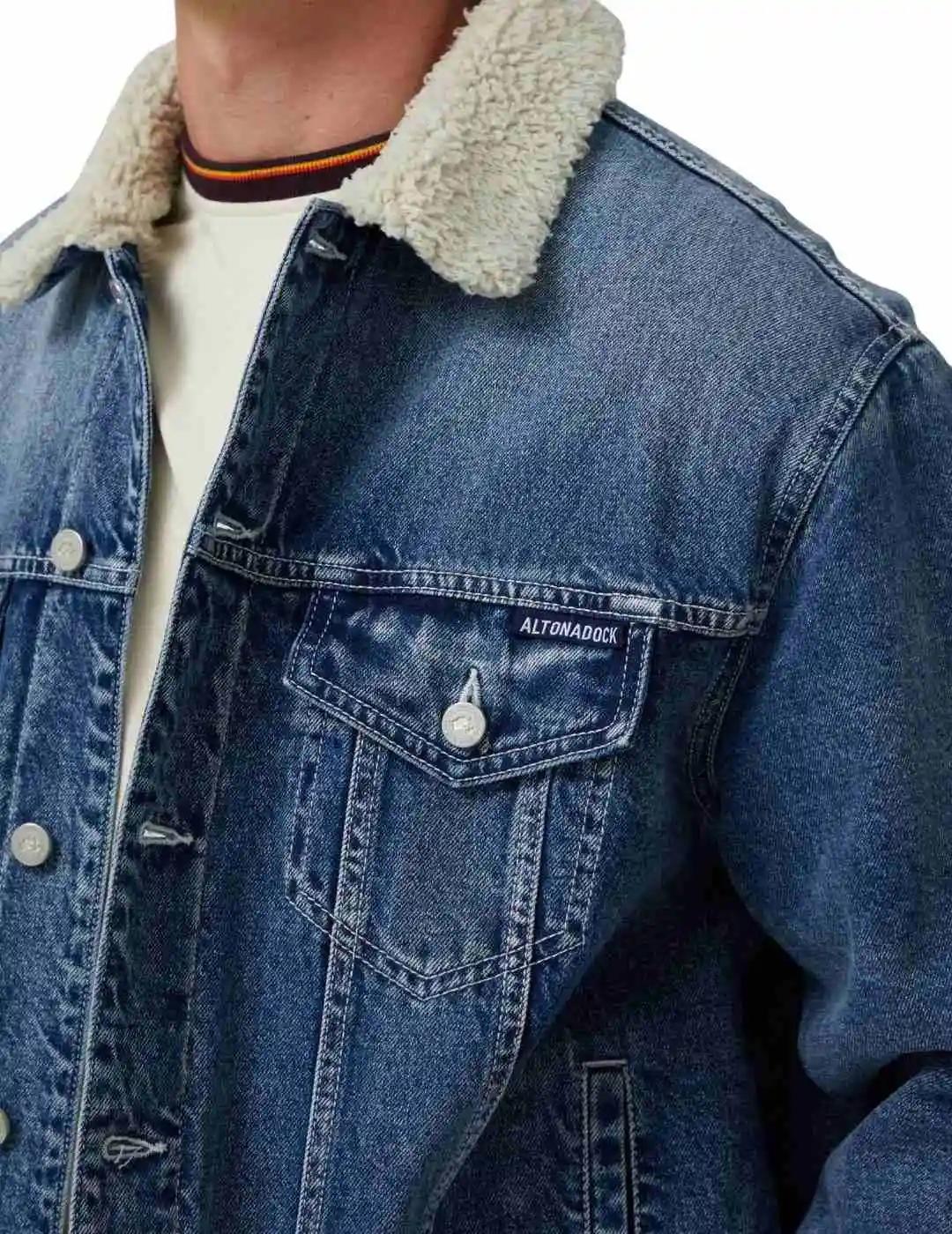 Altonadock Chaqueta Vaquera Azul con borreguillo