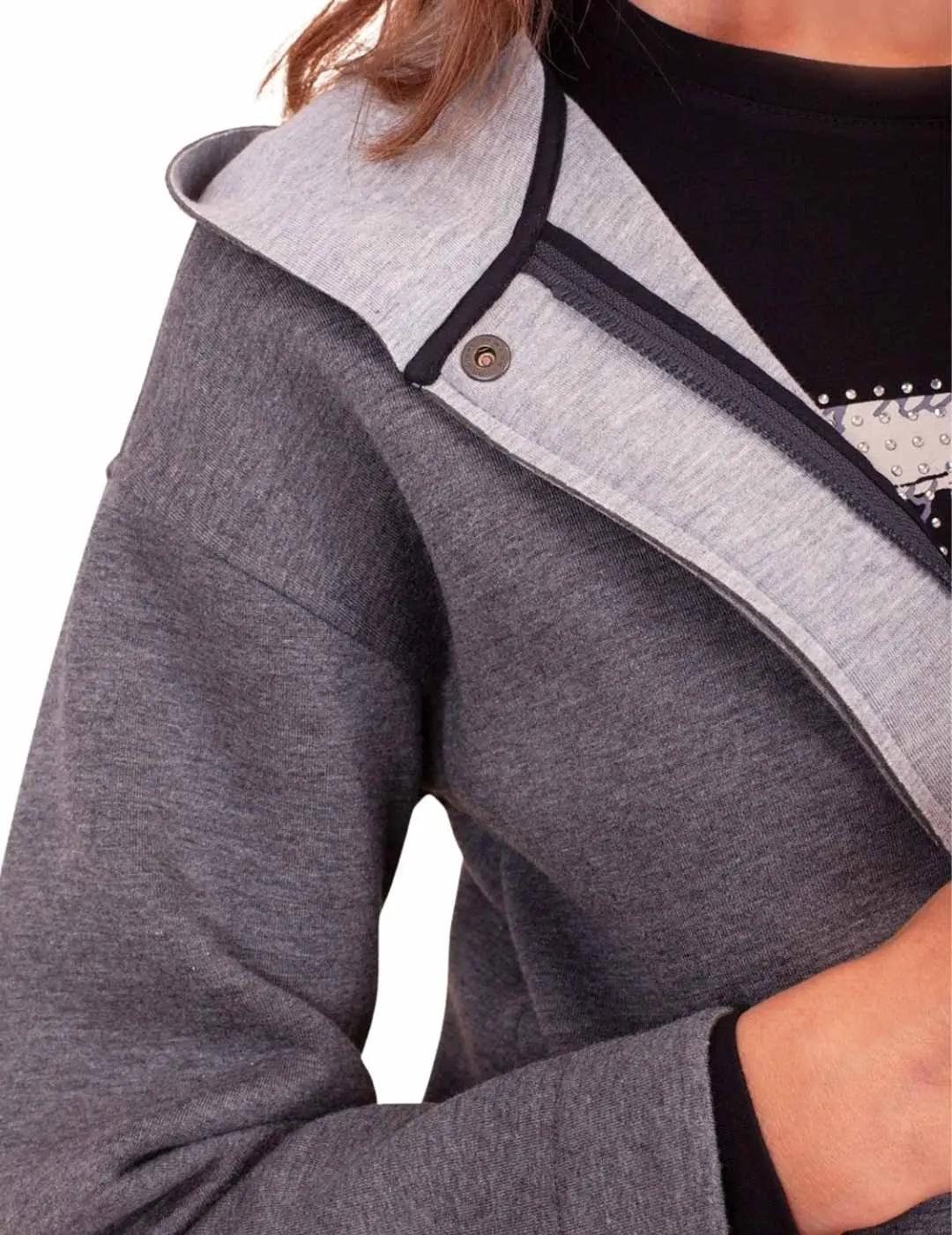 Anna Mora Chaqueta de neopreno Gris