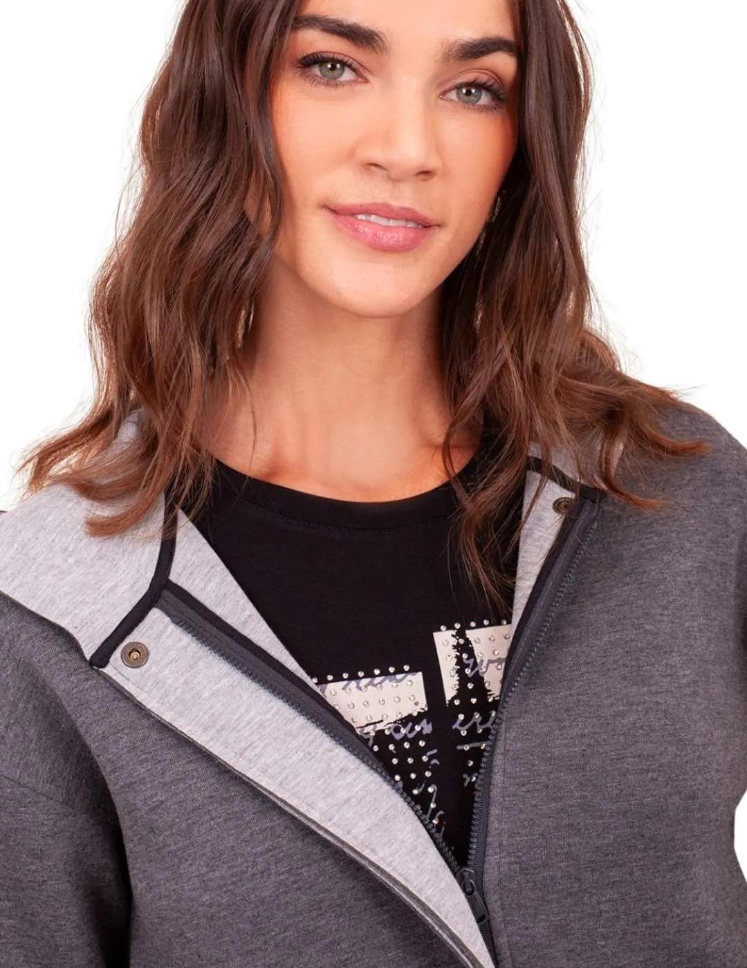 Anna Mora Chaqueta de neopreno Gris