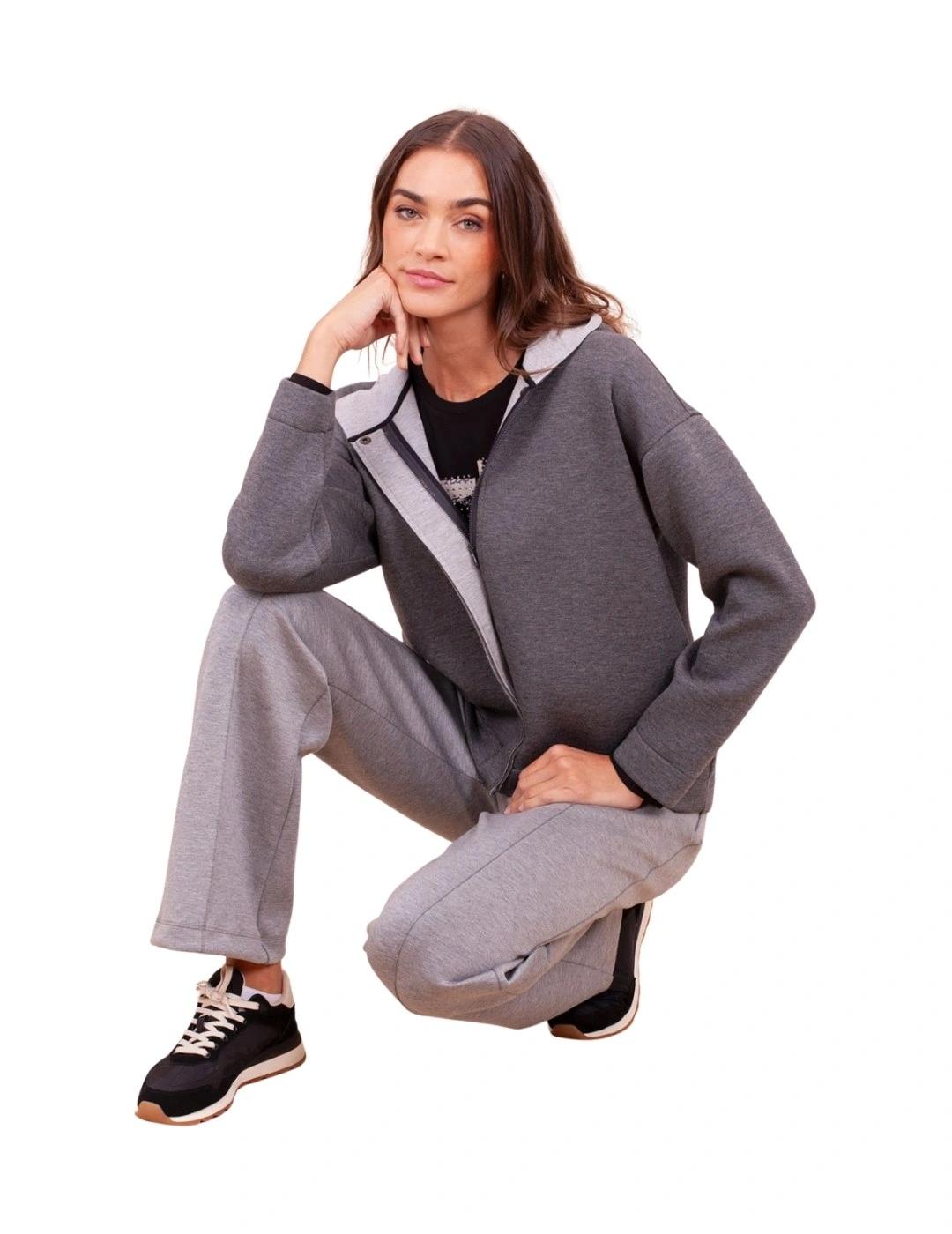 Anna Mora Chaqueta de neopreno Gris