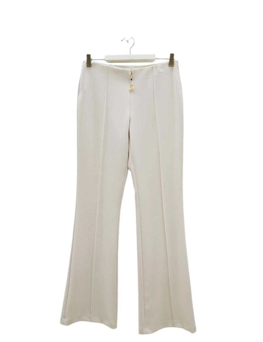 Anna Mora Pantalón Blanco de tiro medio