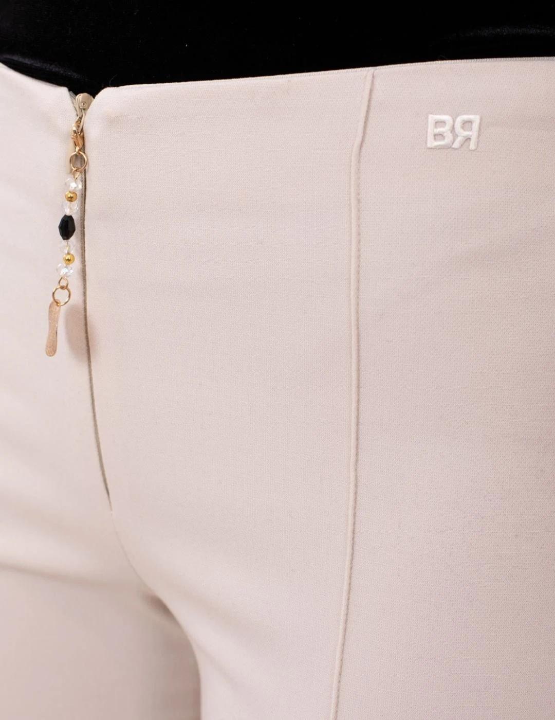 Anna Mora Pantalón Blanco de tiro medio