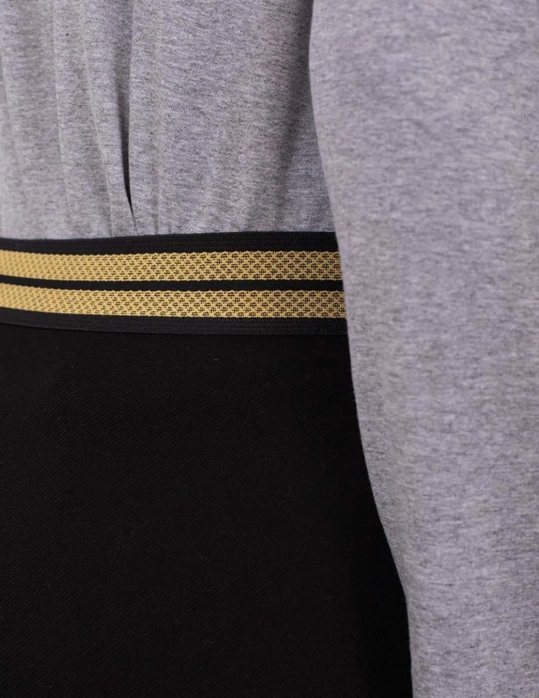 Anna Mora Pantalón negro con cintura dorada