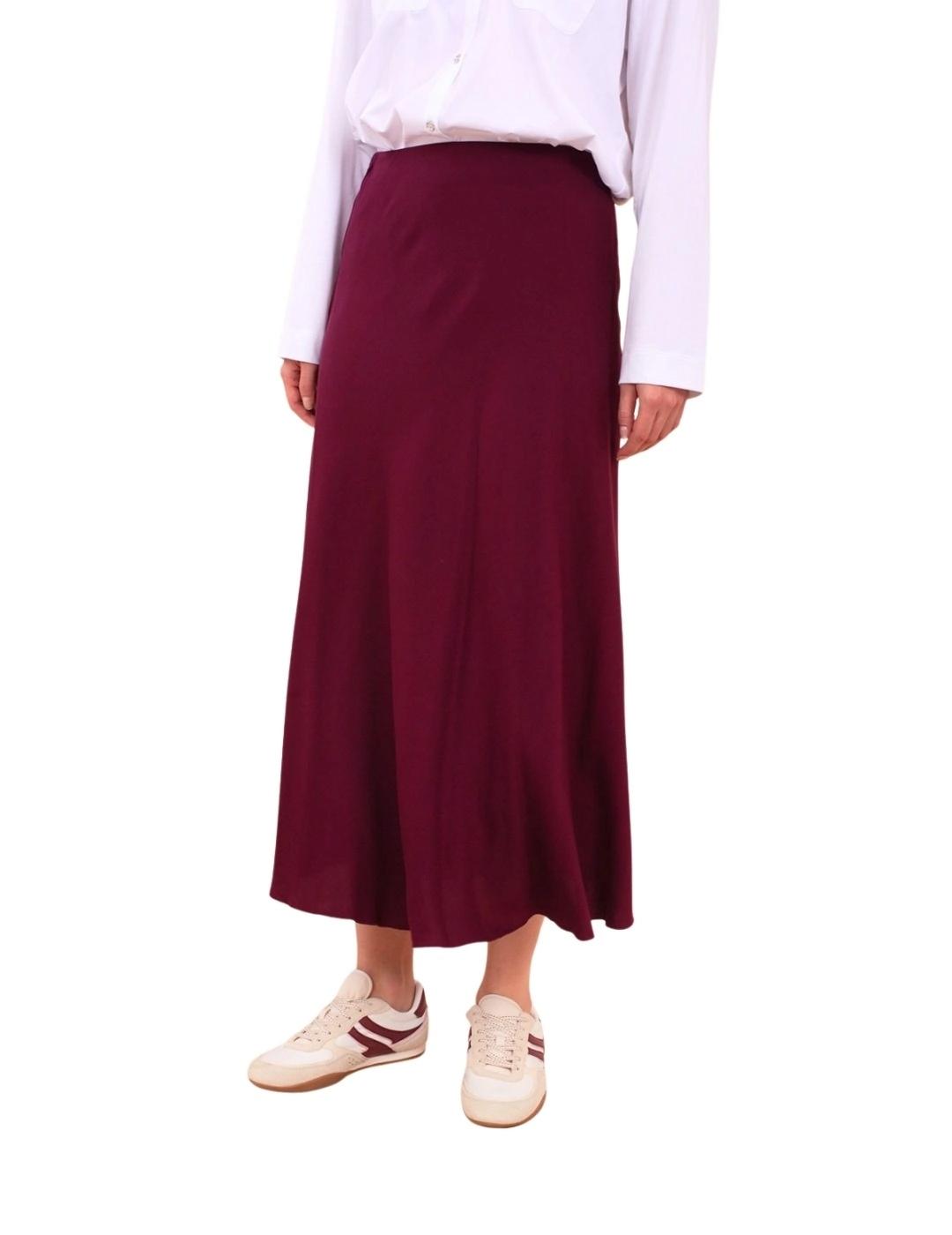 Anna Mora Falda larga Granate