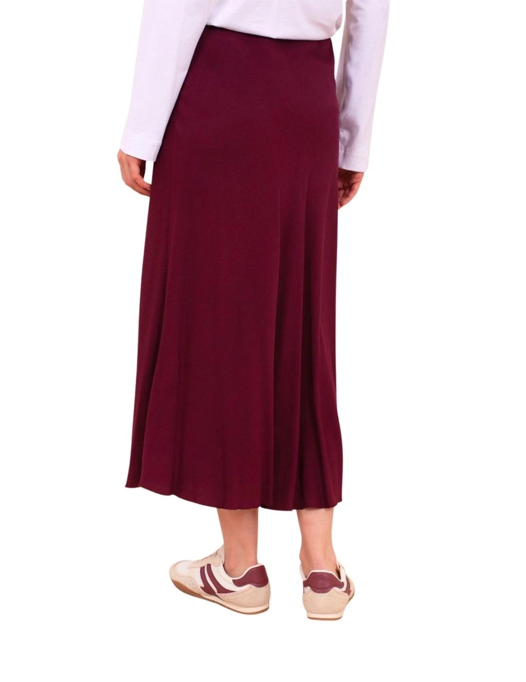 Anna Mora Falda larga Granate