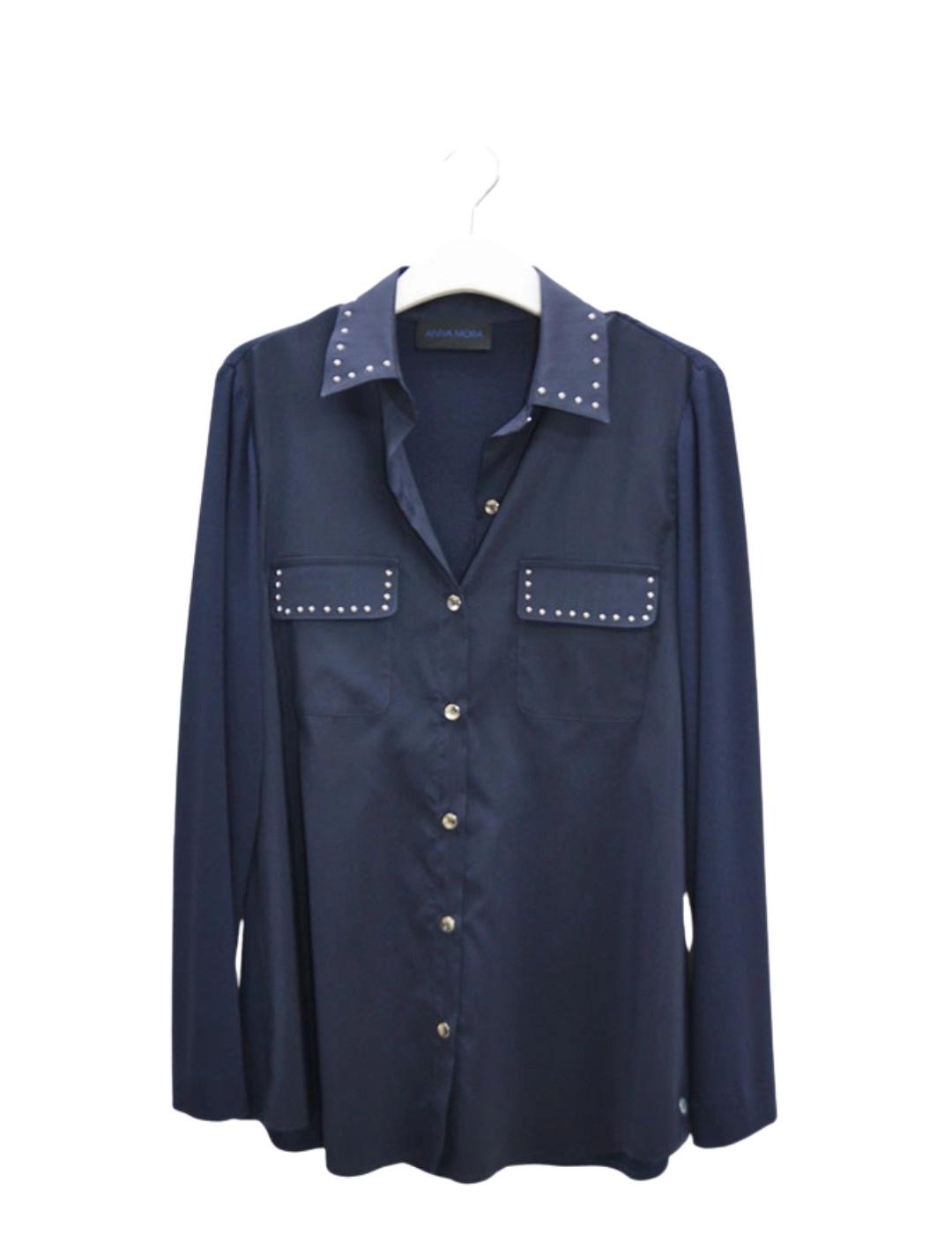 Anna Mora Camisa Azul marino