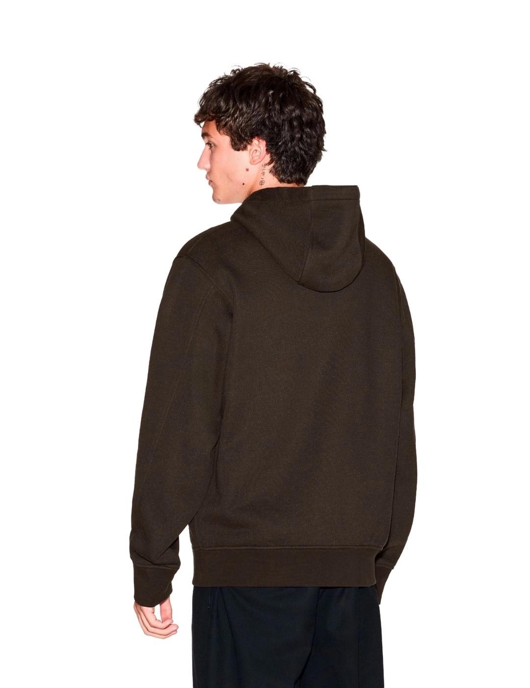 Armani Sudadera con cremallera Marrón chocolate