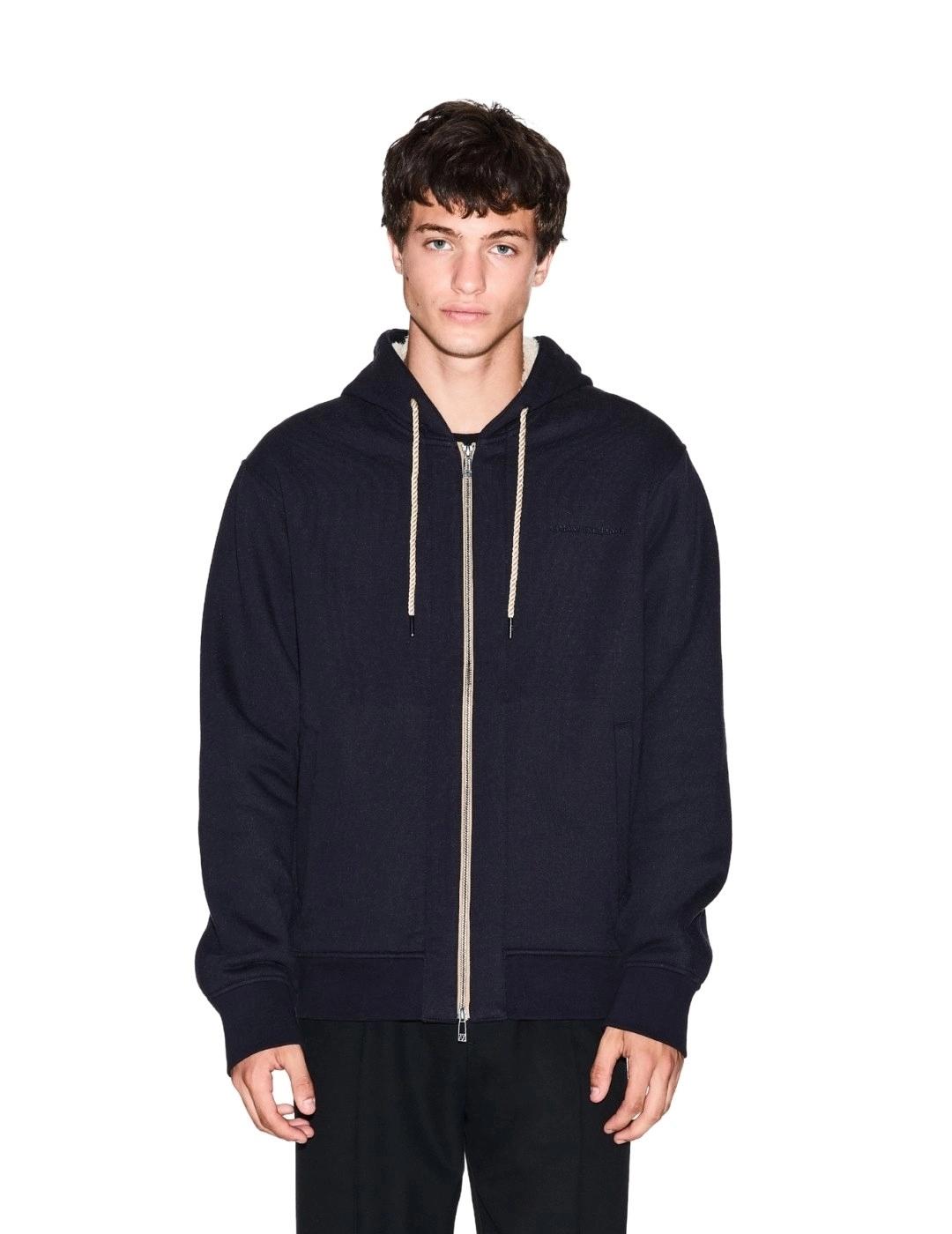 Armani Sudadera con cremallera Azul marino oscuro