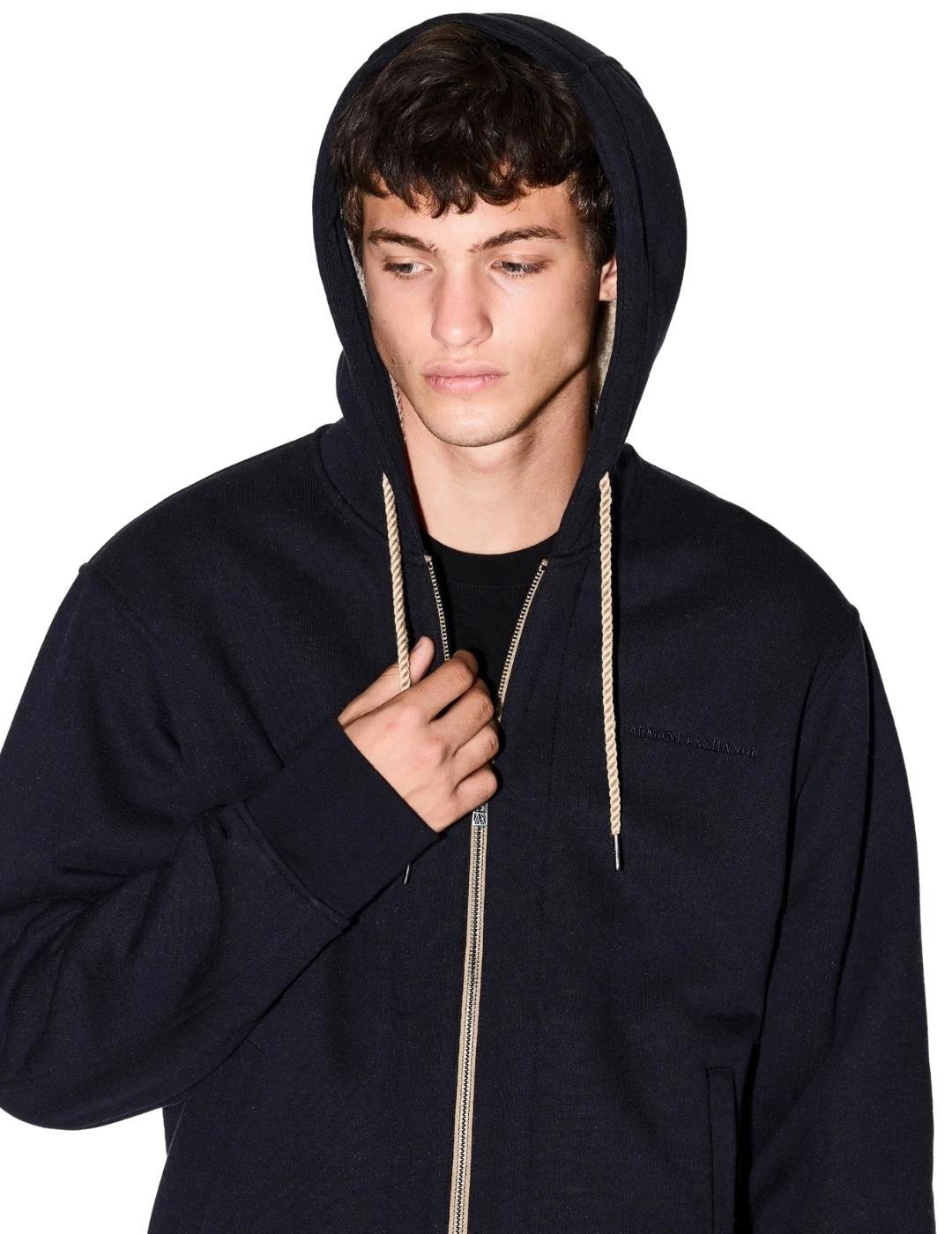 Armani Sudadera con cremallera Azul marino oscuro