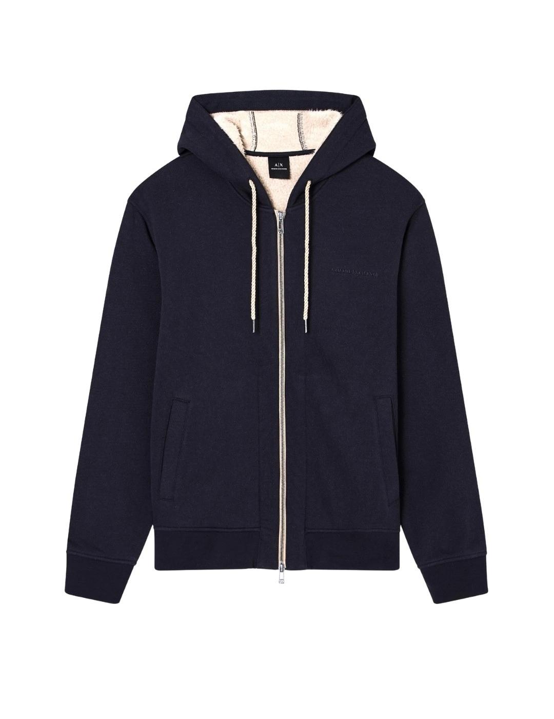 Armani Sudadera con cremallera Azul marino oscuro