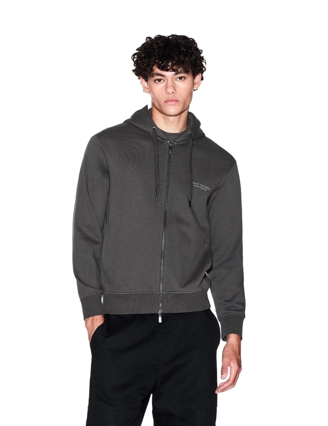 Armani Sudadera con cremallera Gris oscura