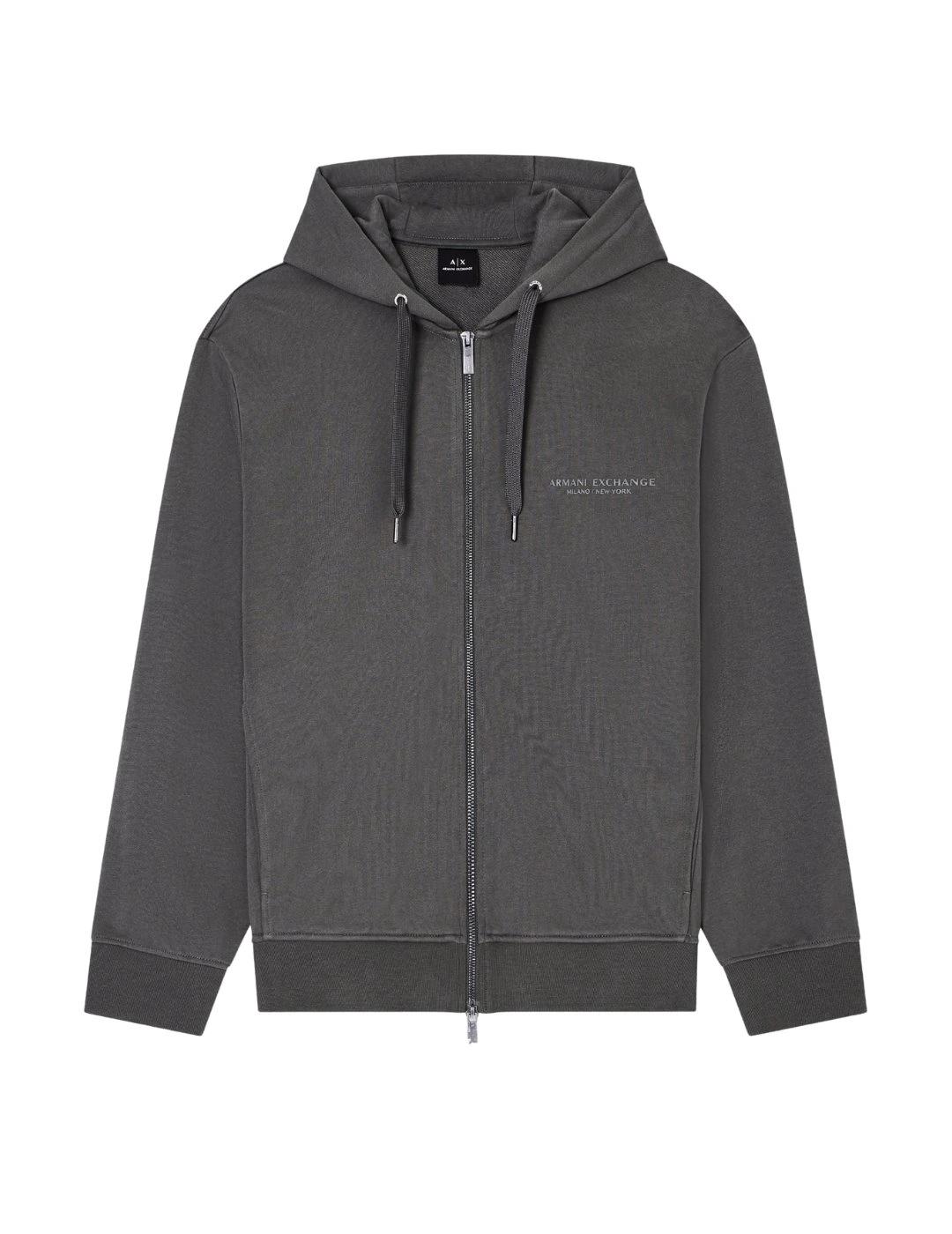 Armani Sudadera con cremallera Gris oscura