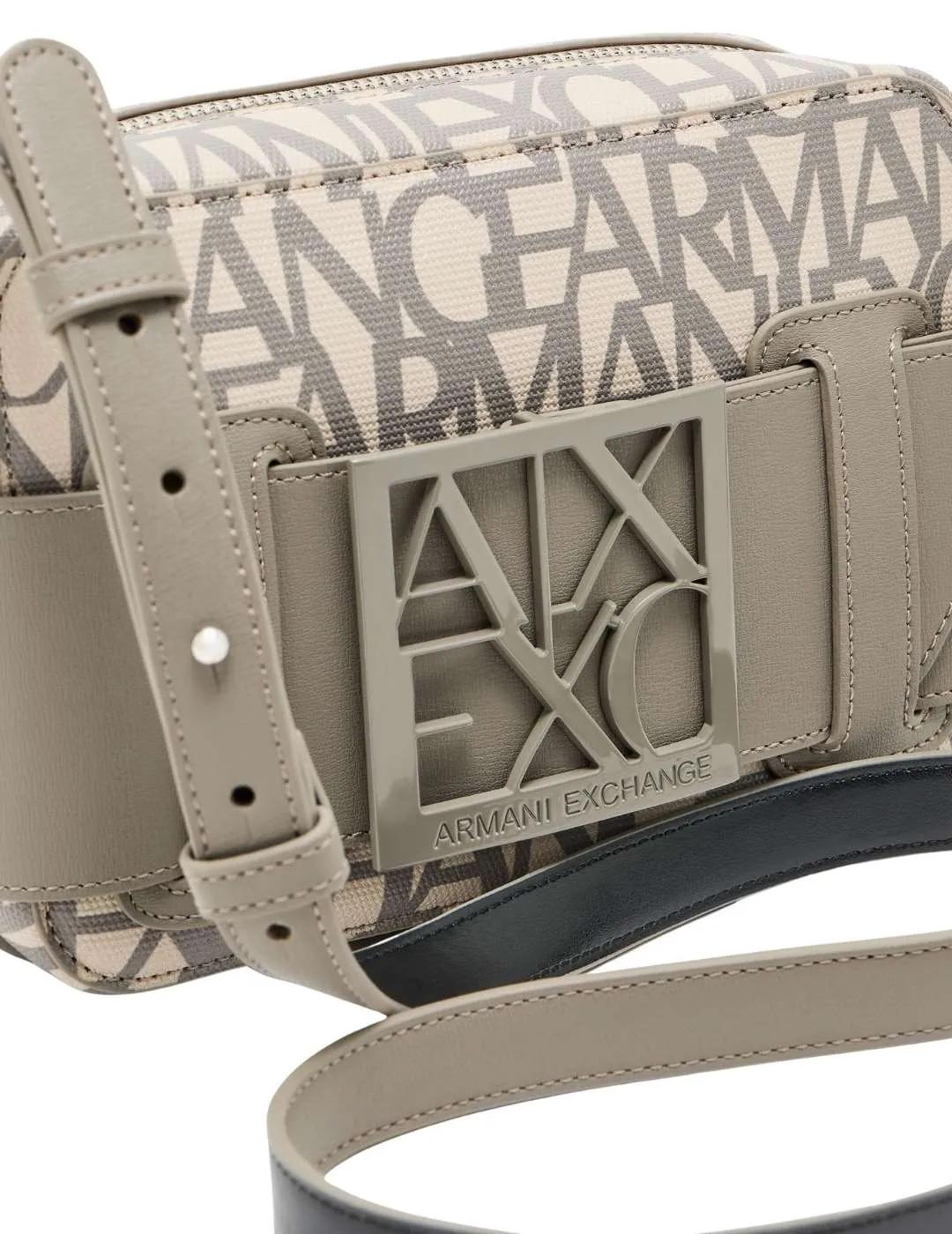 Armani Bolso pequeño Beige logotipado