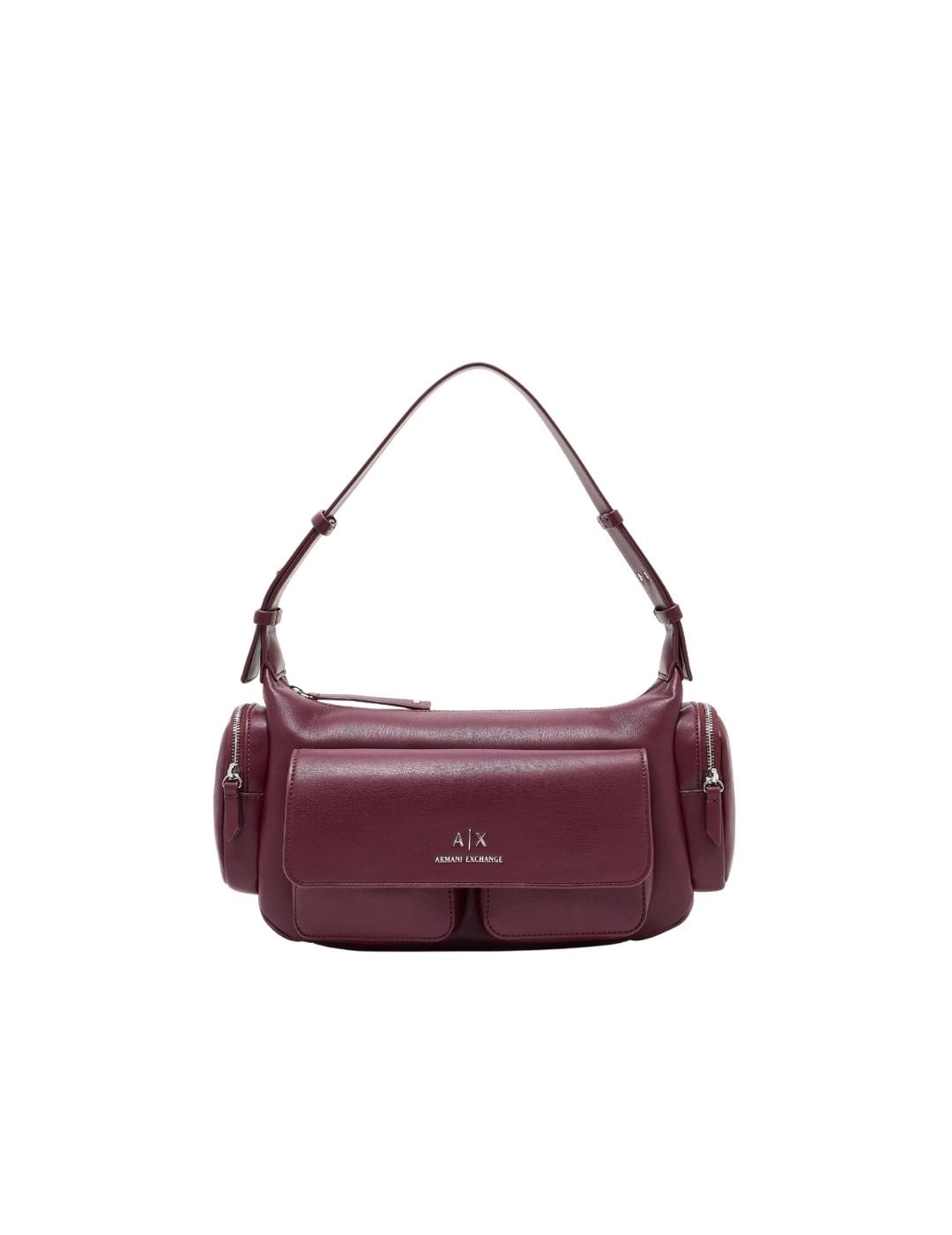 Armani Bolso de hombro grande Granate