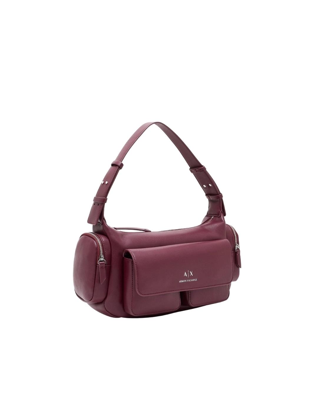 Armani Bolso de hombro grande Granate