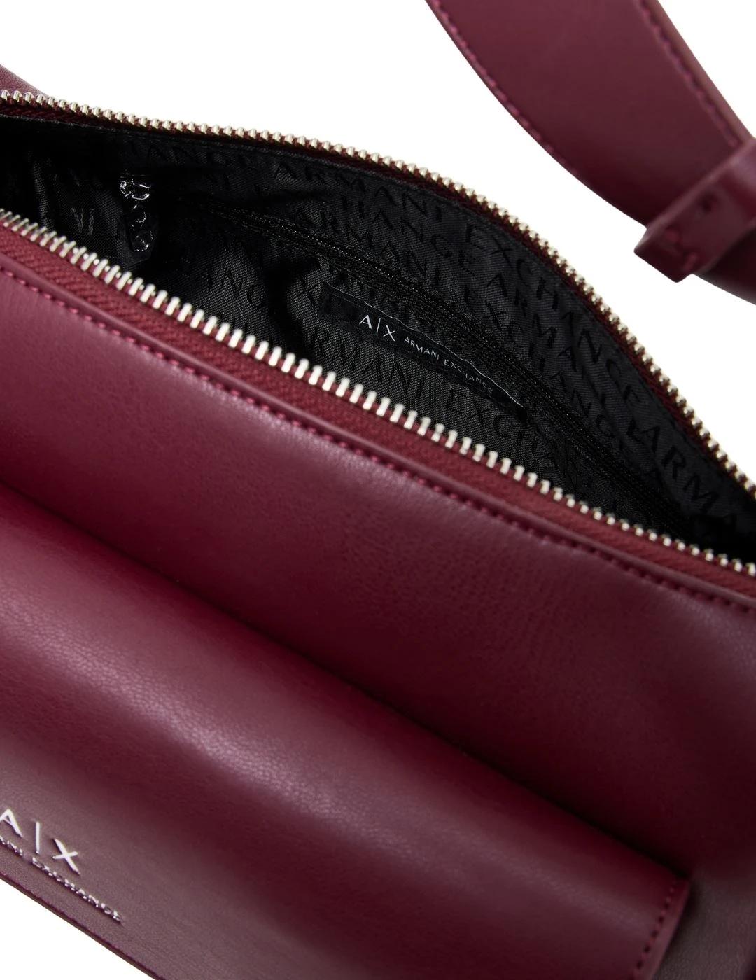 Armani Bolso de hombro grande Granate