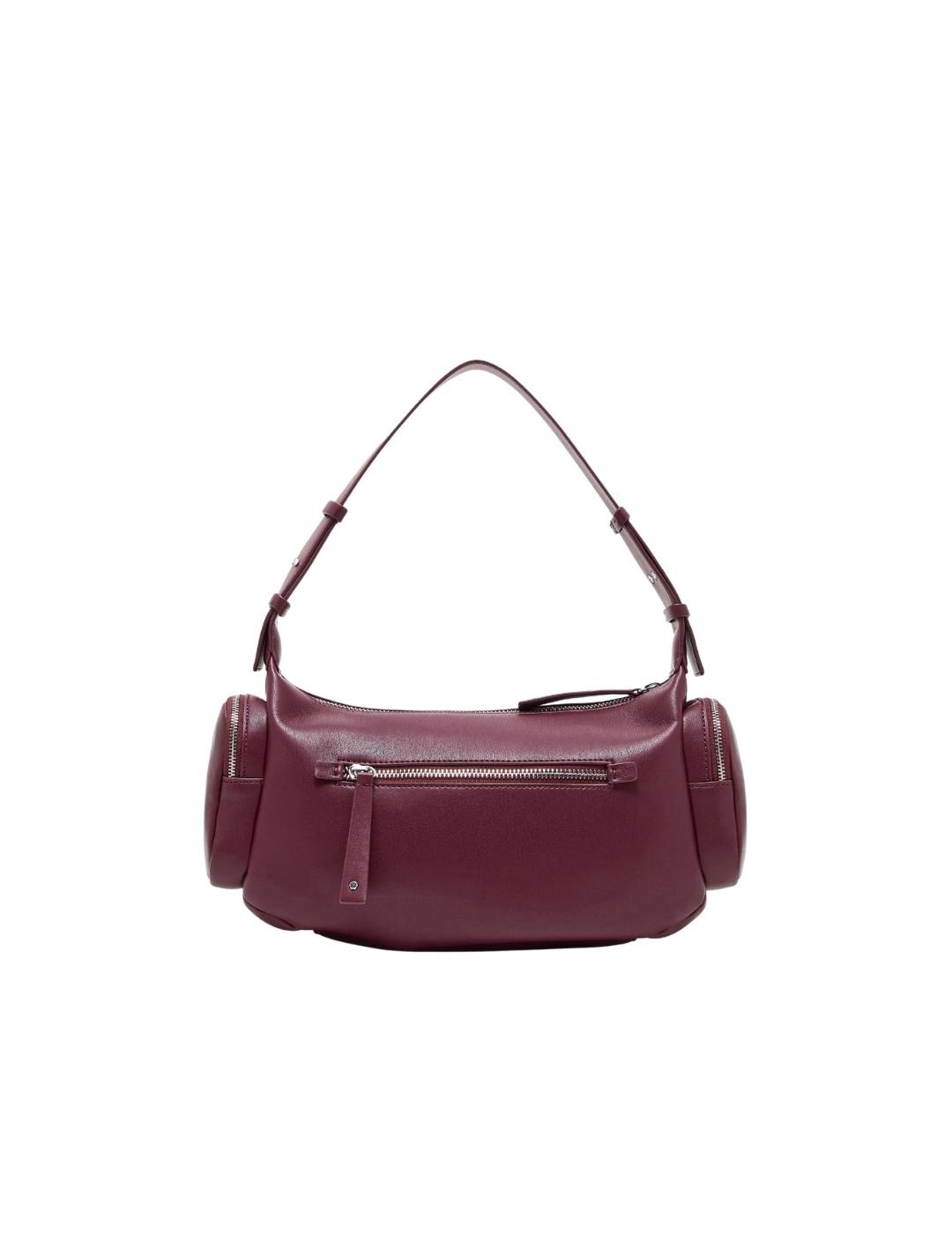 Armani Bolso de hombro grande Granate