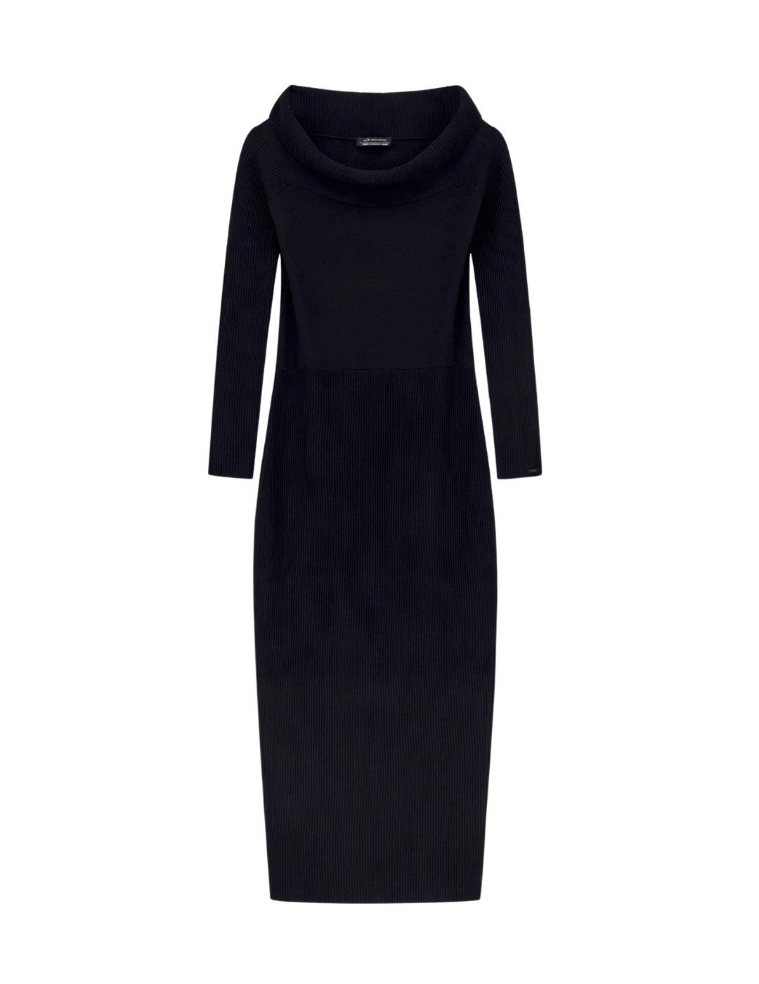 Armani Vestido largo Negro hombros descubiertos