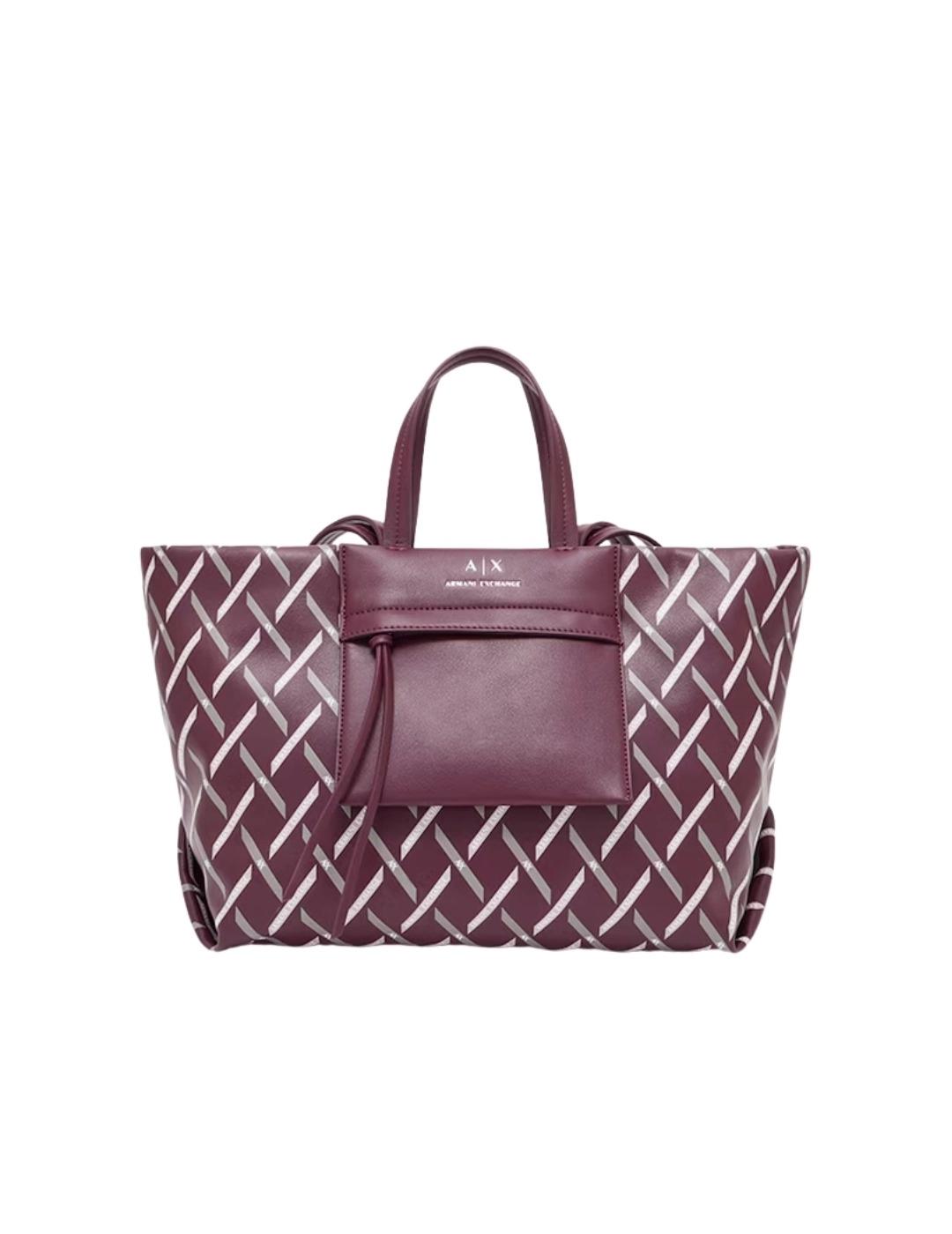 Armani Bolso de hombro Granate gráfico de diamante