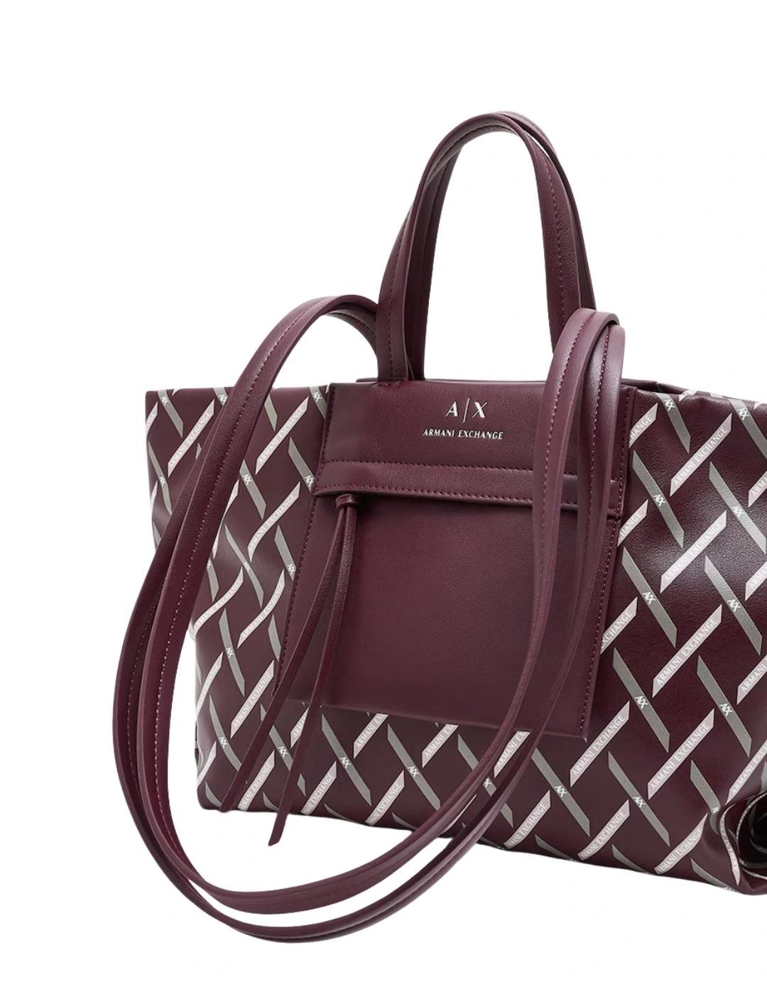 Armani Bolso de hombro Granate gráfico de diamante