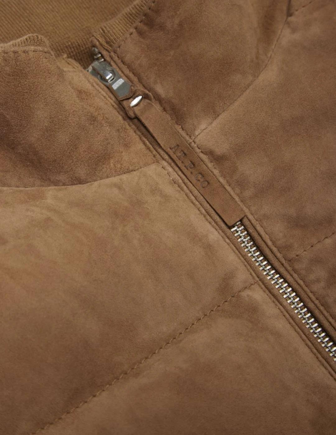 Atpco Chaleco Suede Marrone