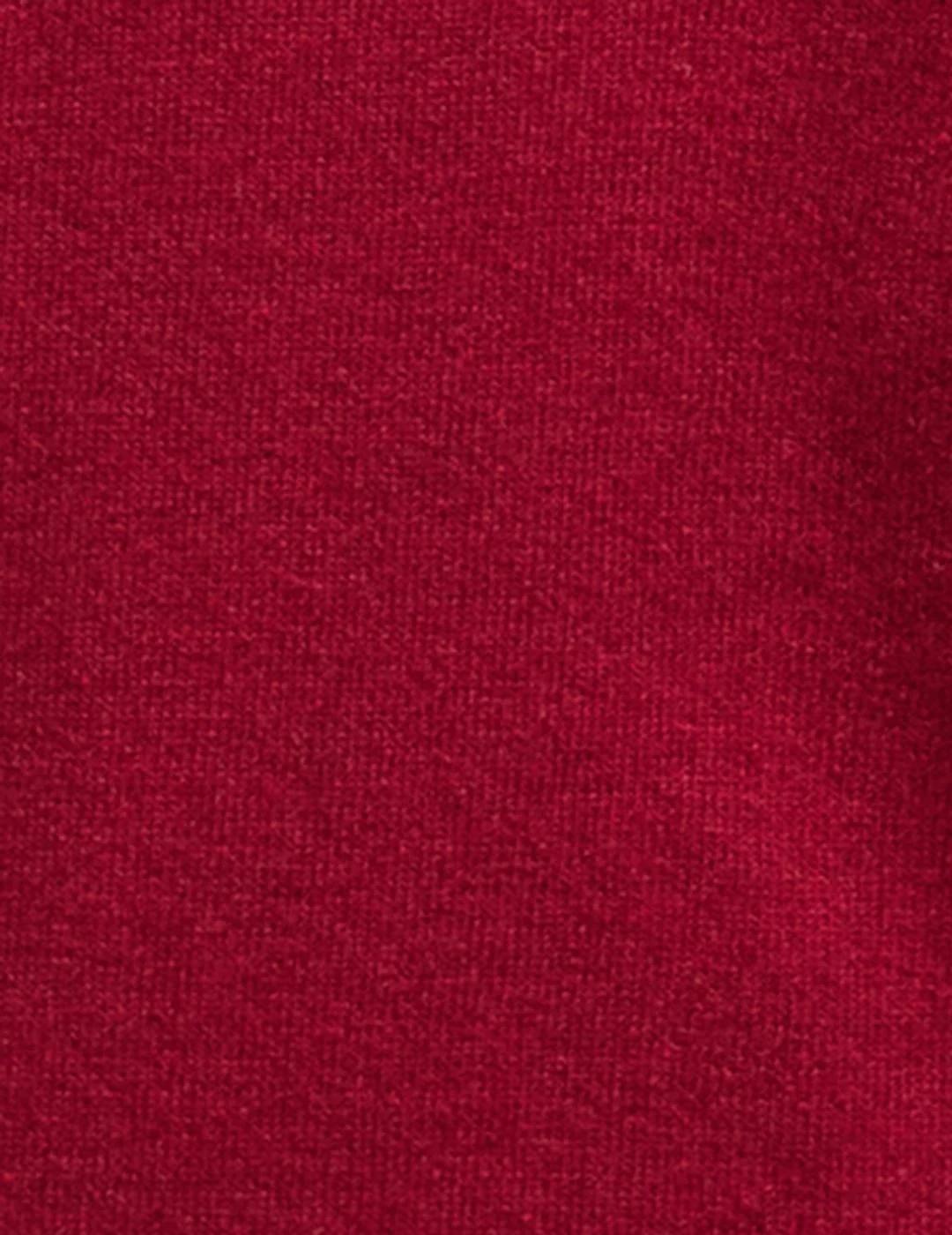 Barbour Jersey Rojo cuello pico