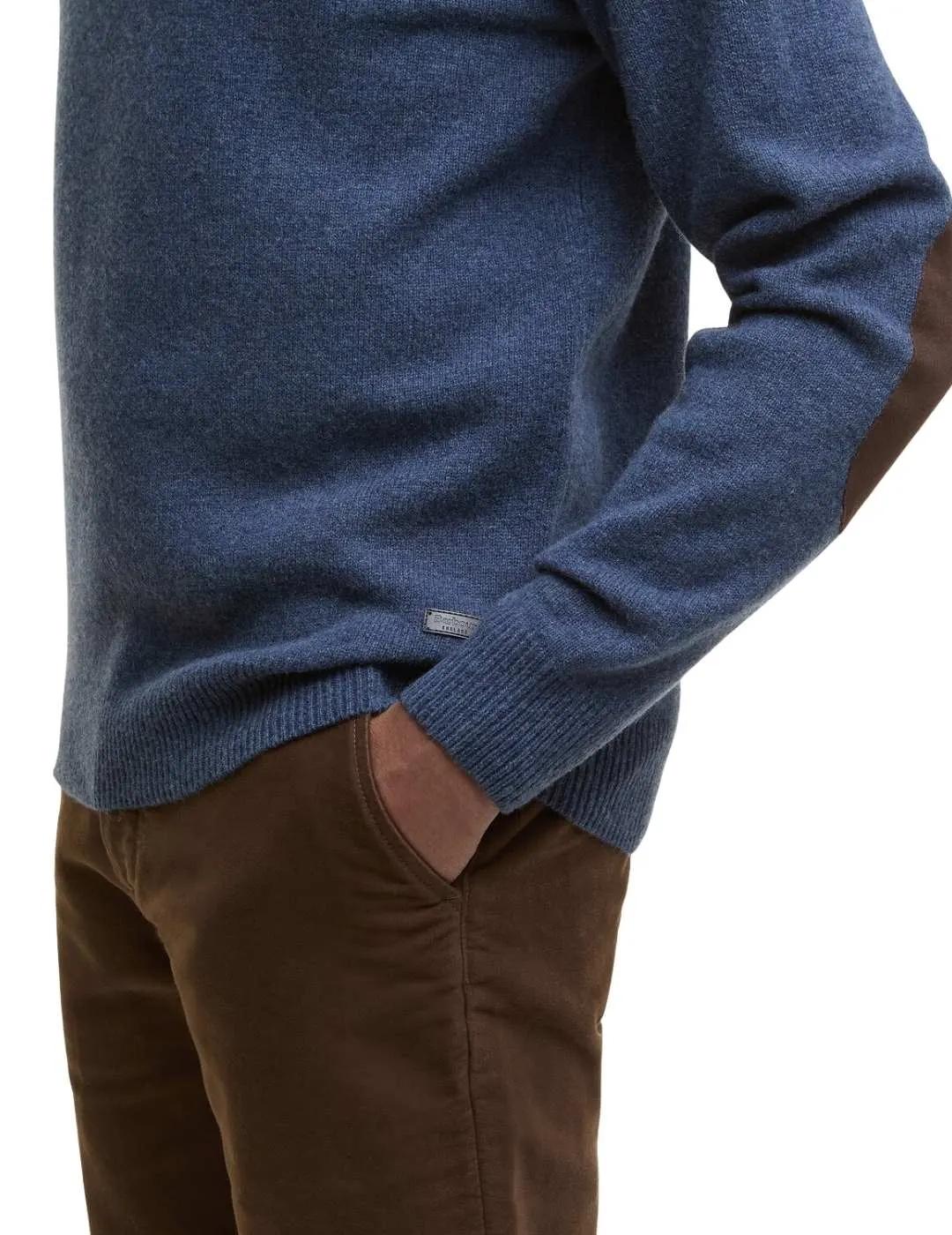 Barbour Jersey Azul cuello botones