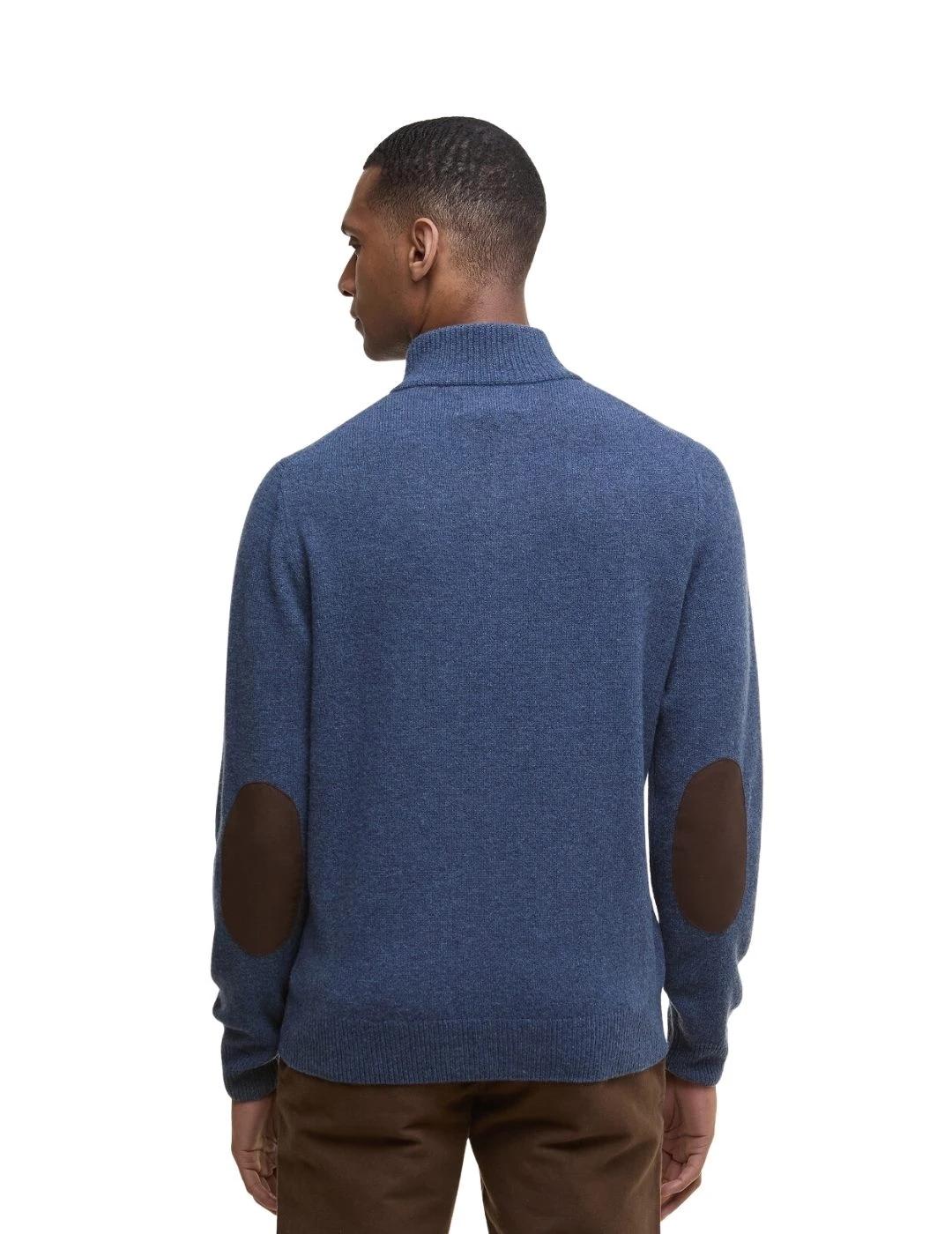 Barbour Jersey Azul cuello botones