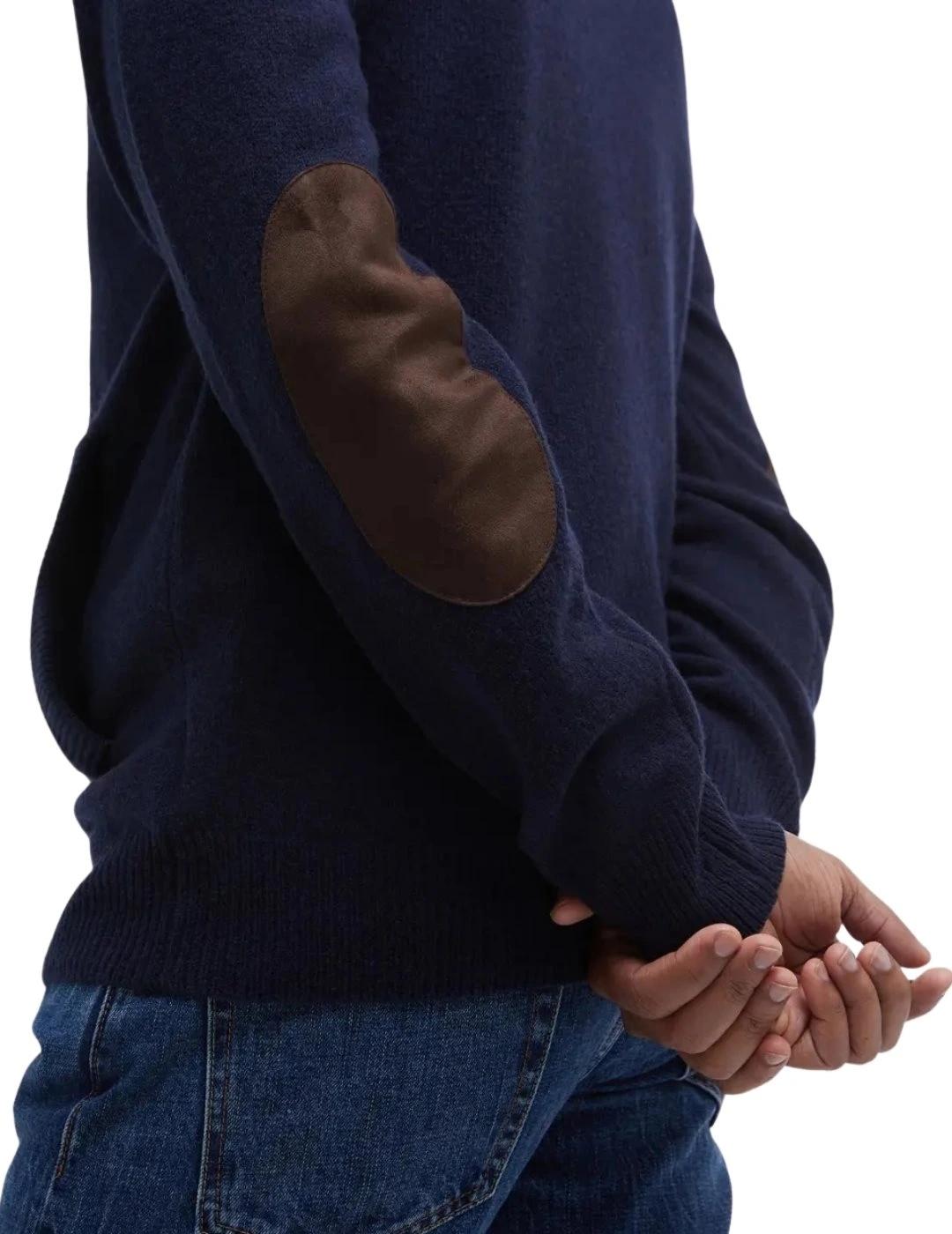 Barbour Cárdigan Azul marino cremallera y botones