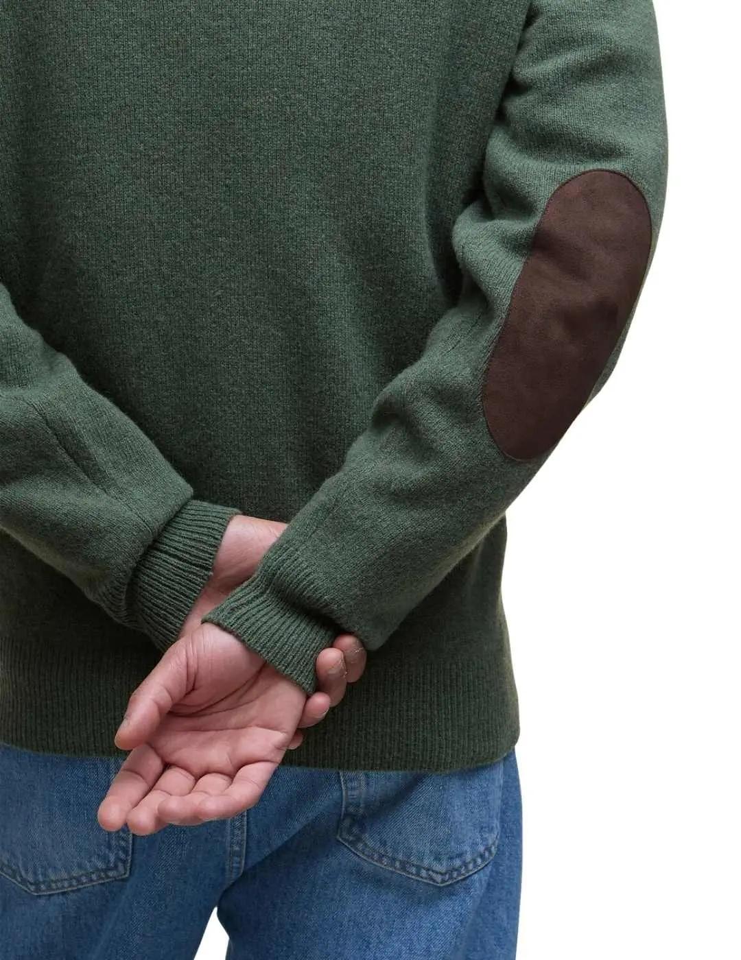 Barbour Cárdigan Verde cremallera y botones