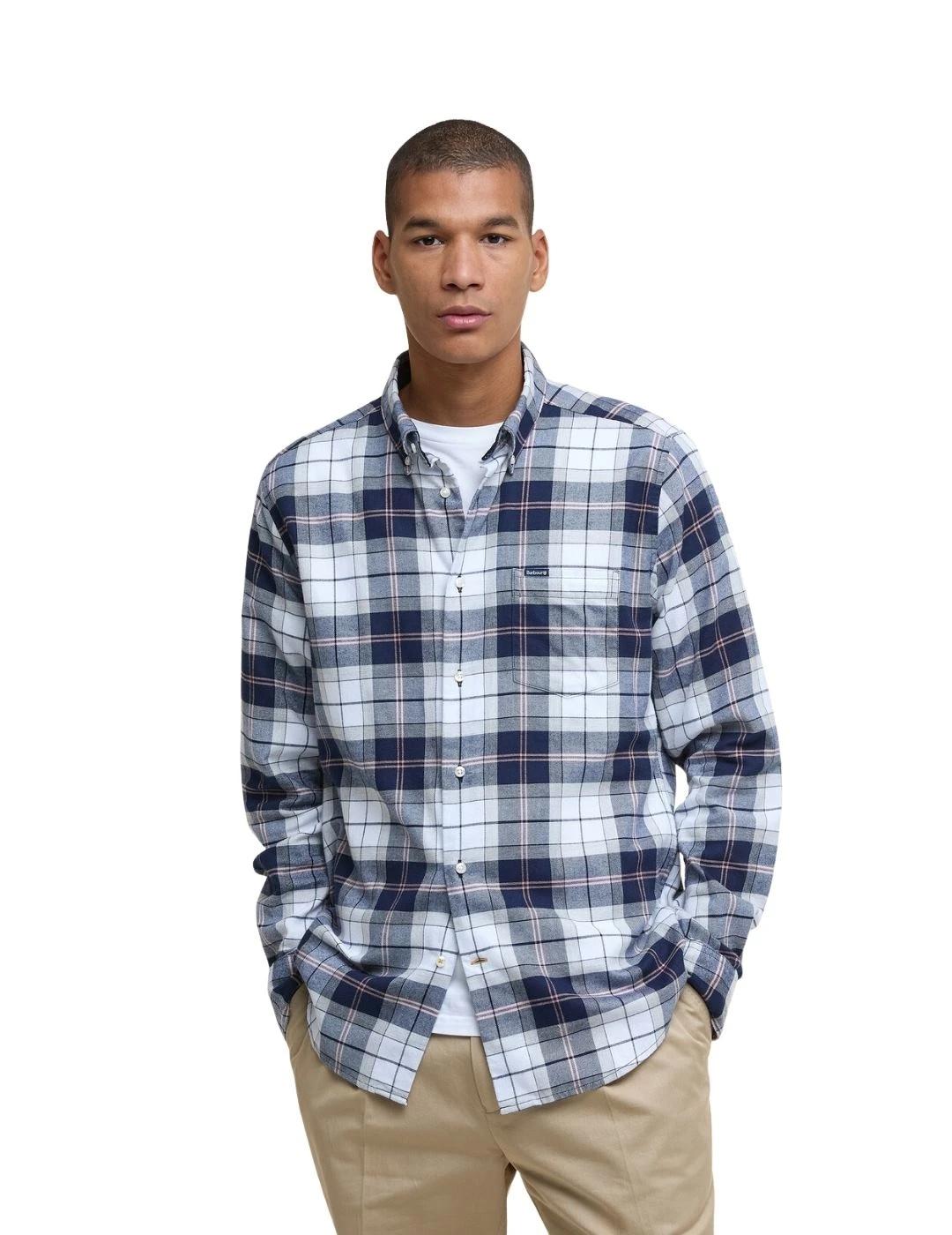 Barbour Camisa Fortrose Tartan Azul