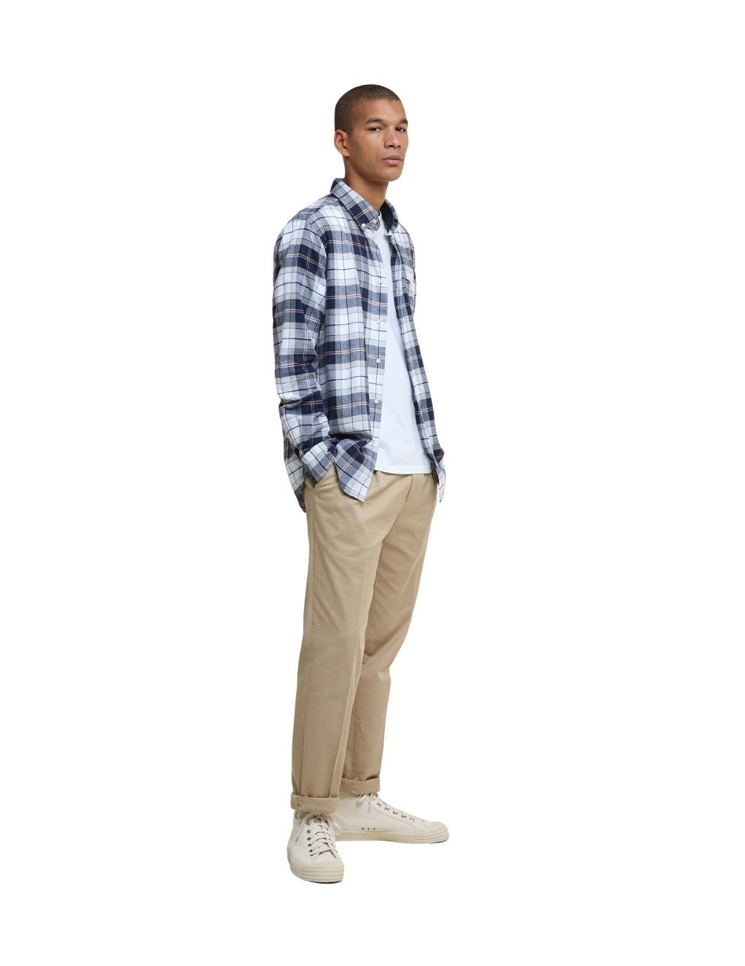 Barbour Camisa Fortrose Tartan Azul