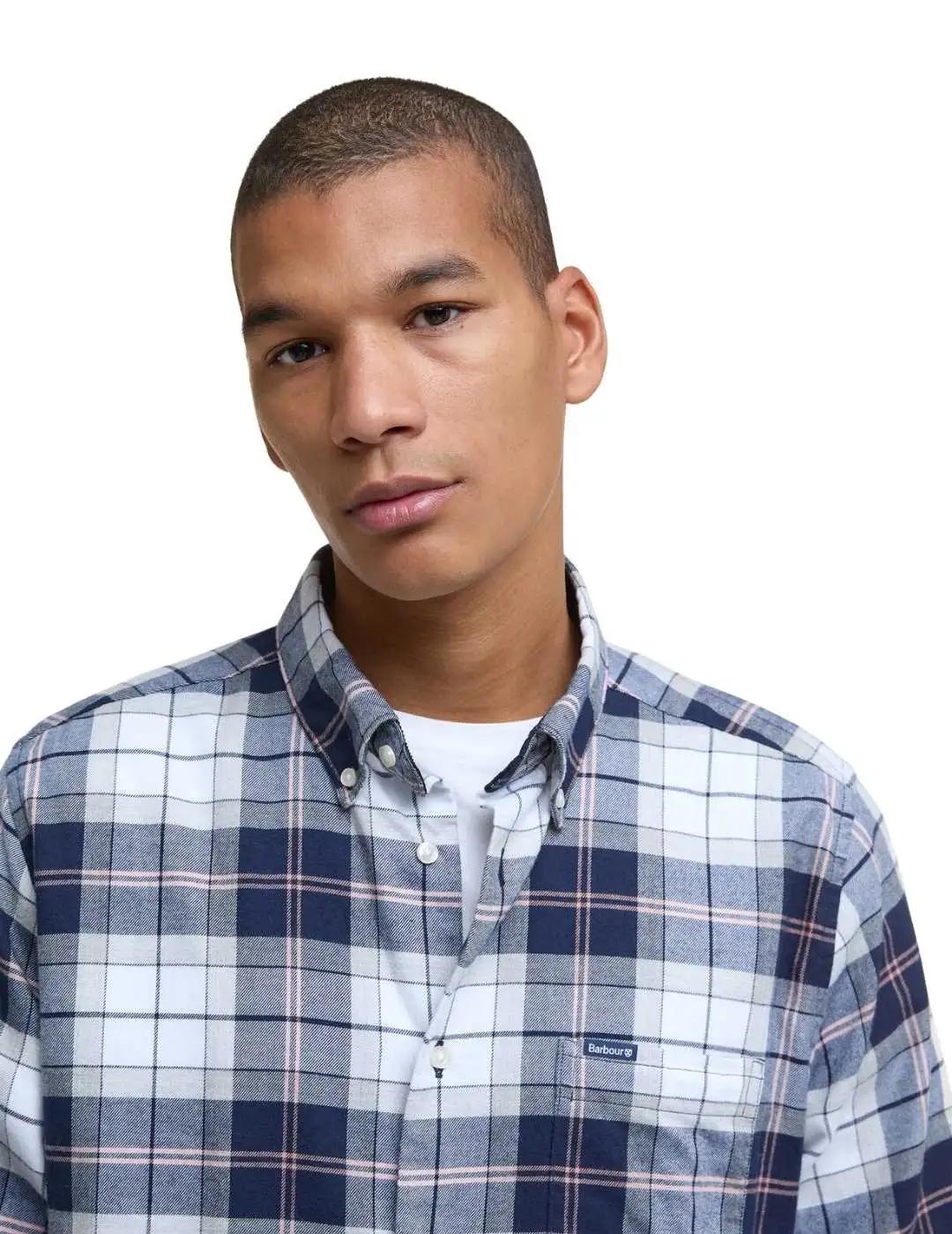 Barbour Camisa Fortrose Tartan Azul