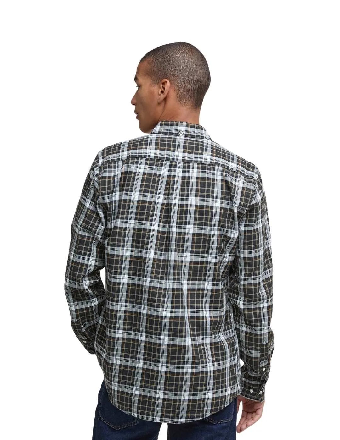 Barbour Camisa Mosswood Verde oscuro