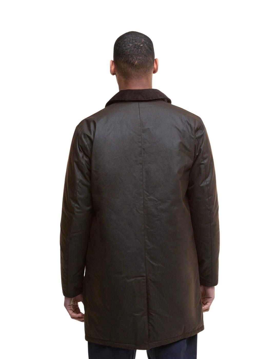 Barbour Chaqueta Wax Mac Marrón oscuro