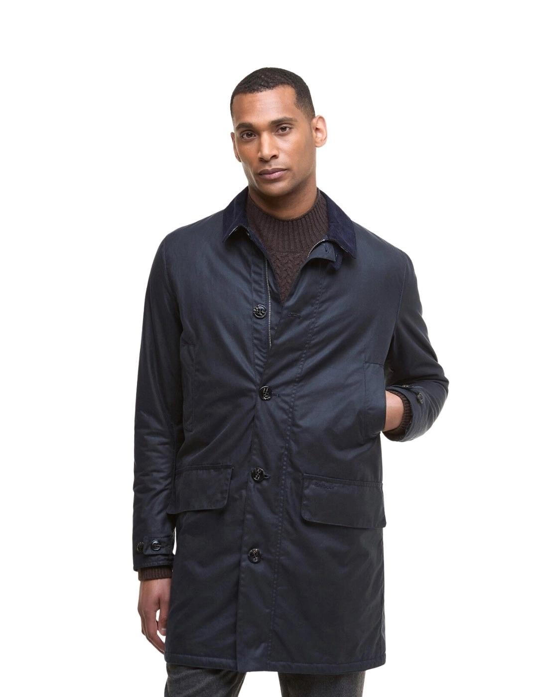 Barbour Chaqueta Wax Mac Azul marino