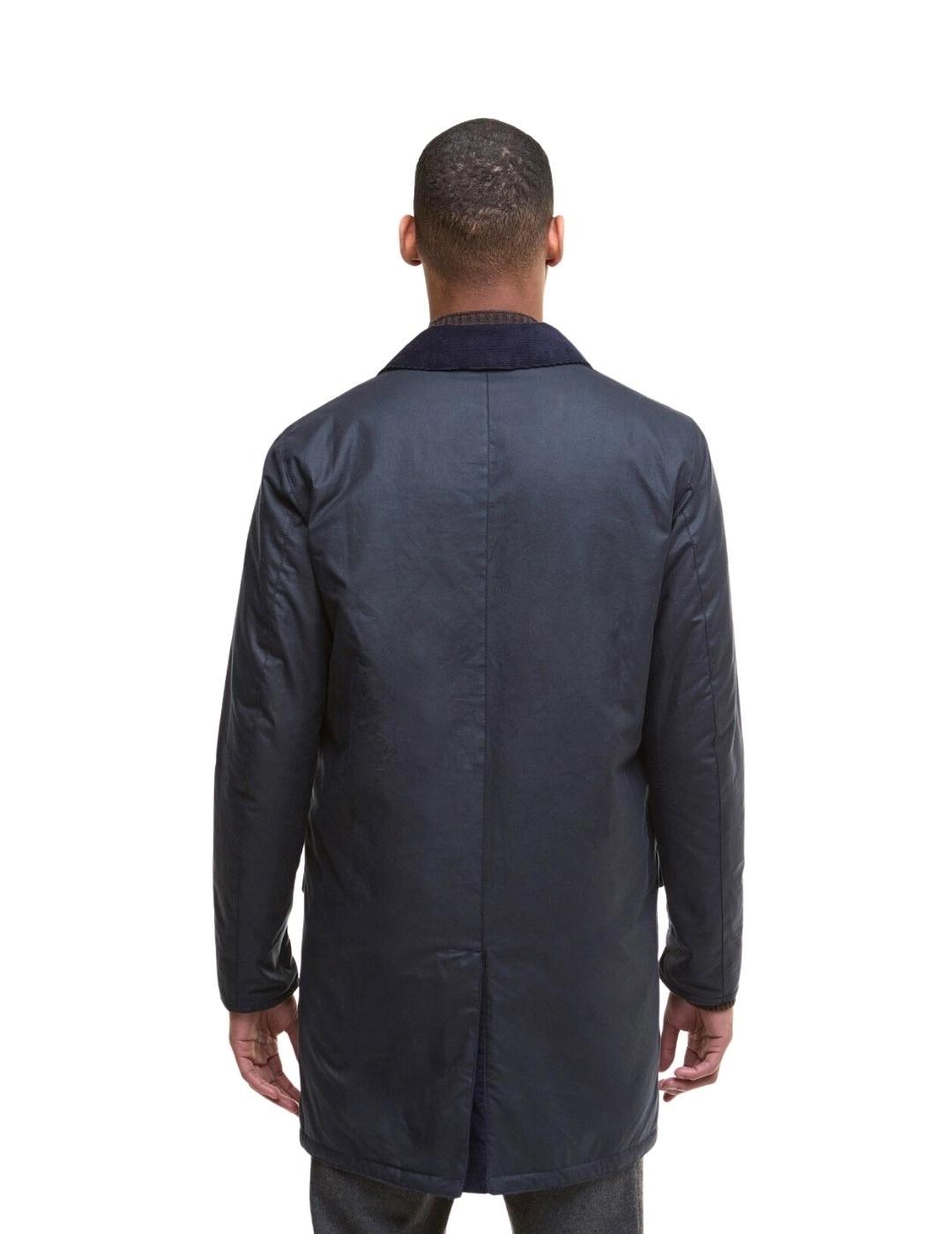 Barbour Chaqueta Wax Mac Azul marino